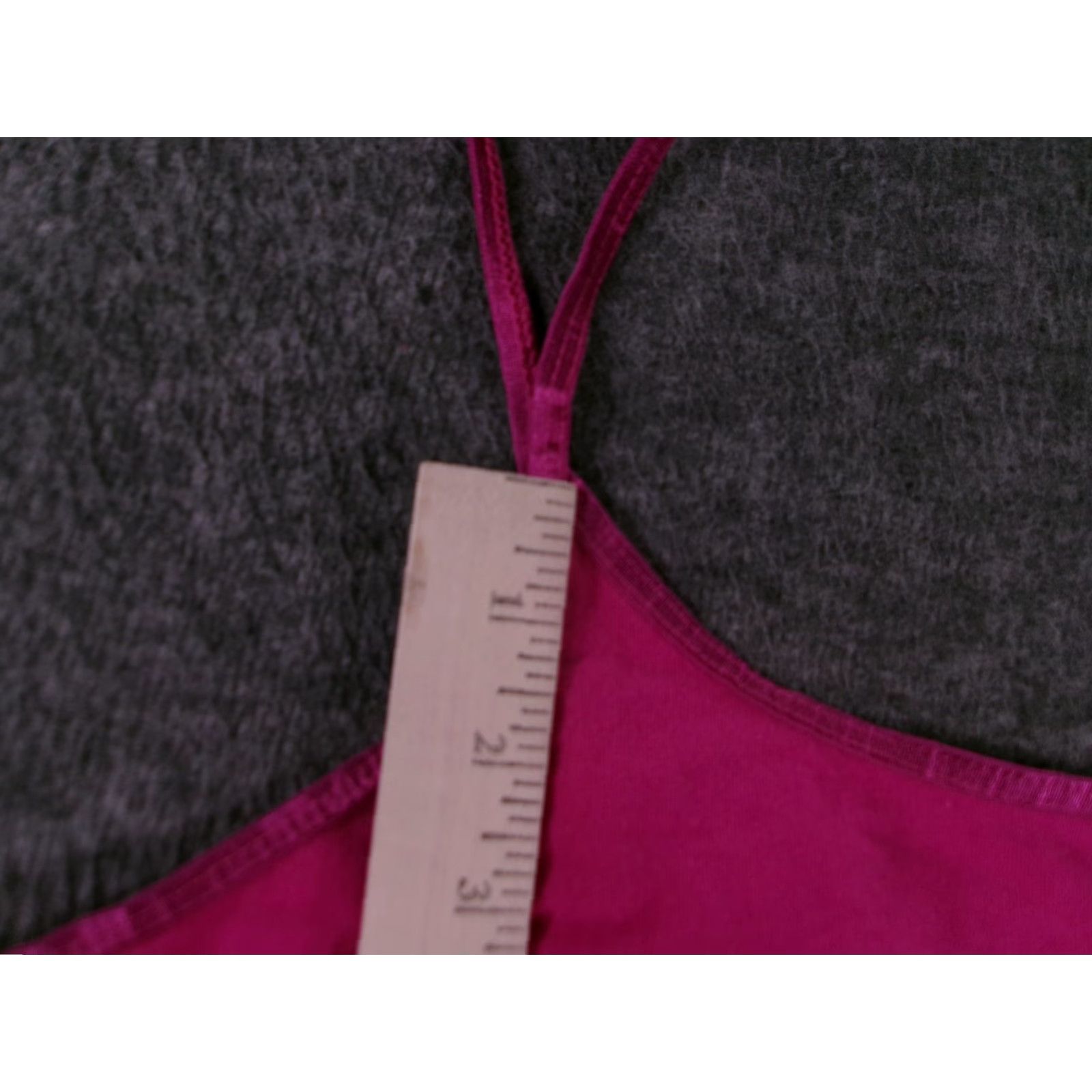 Vintage Woman Within Tank Top Womens 1X Fuchsia Spandex Cotton Camisole Scoop Neck Size XL / US 12-14 / IT 48-50 - 4 Thumbnail