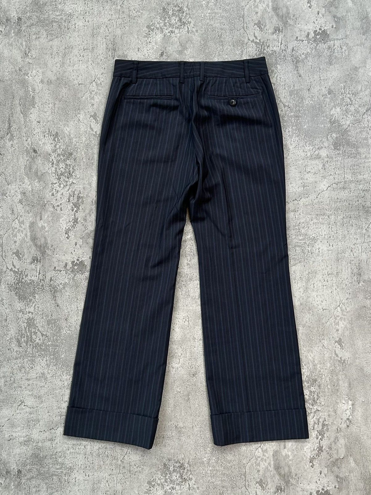 United Arrows United Arrows' Slitz Striped Trousers Size 27" / US 4 / IT 40 - 2 Thumbnail