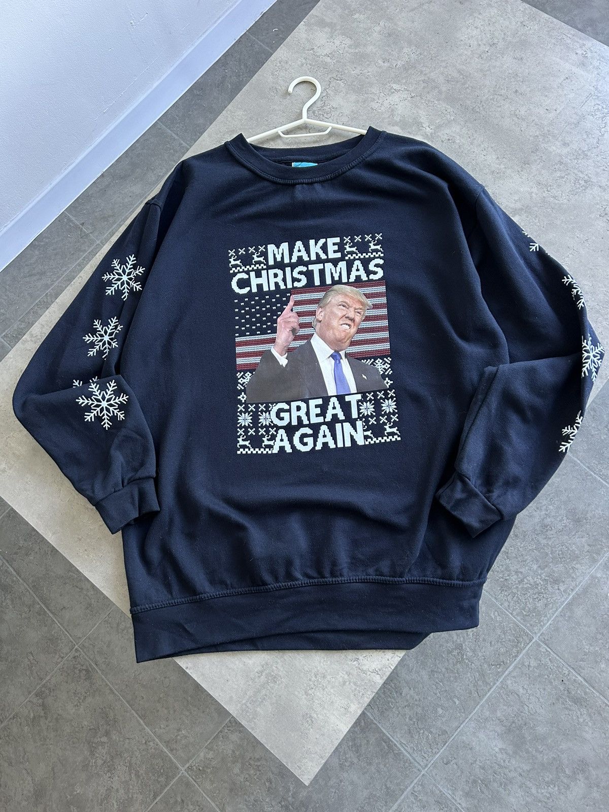 Donald Trump Donald Trump Make Christmas Great Again Sweatshirt Jumper Size US XL / EU 56 / 4 - 1 Thumbnail