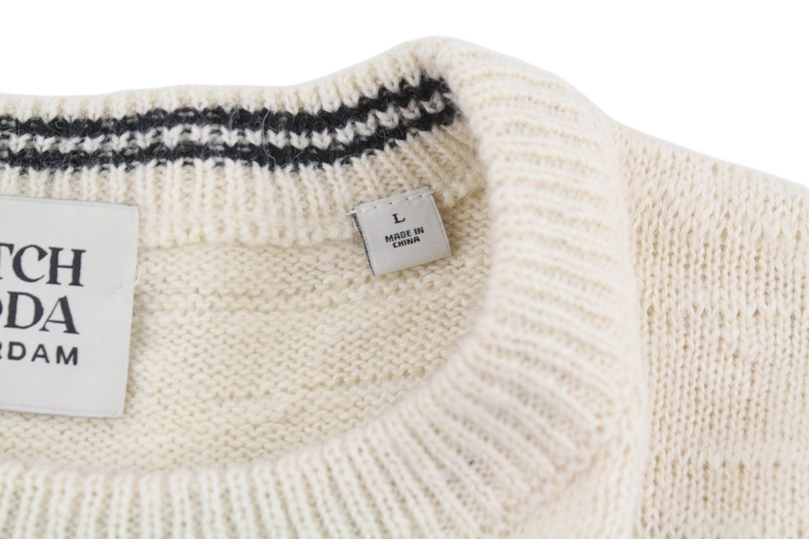 Scotch & Soda L Colourful Striped Crew Neck Patch Pocket Pull On 91037 Size US L / EU 52-54 / 3 - 7 Thumbnail