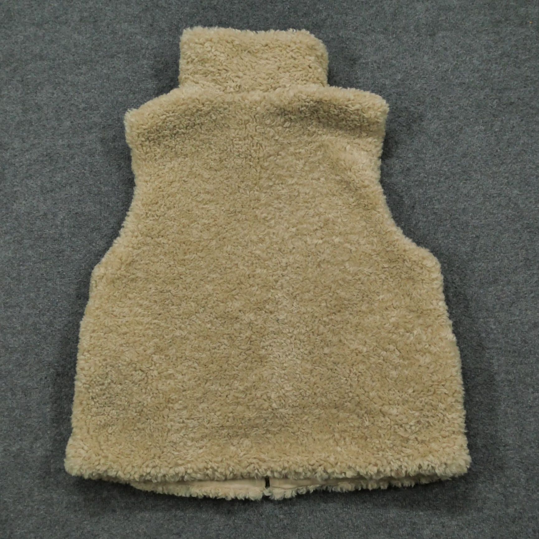 Vintage BKE Vest Womens Large Tan Cream Sherpa Fleece Casual Toggle Buttons Size L / US 10 / IT 46 - 6 Thumbnail