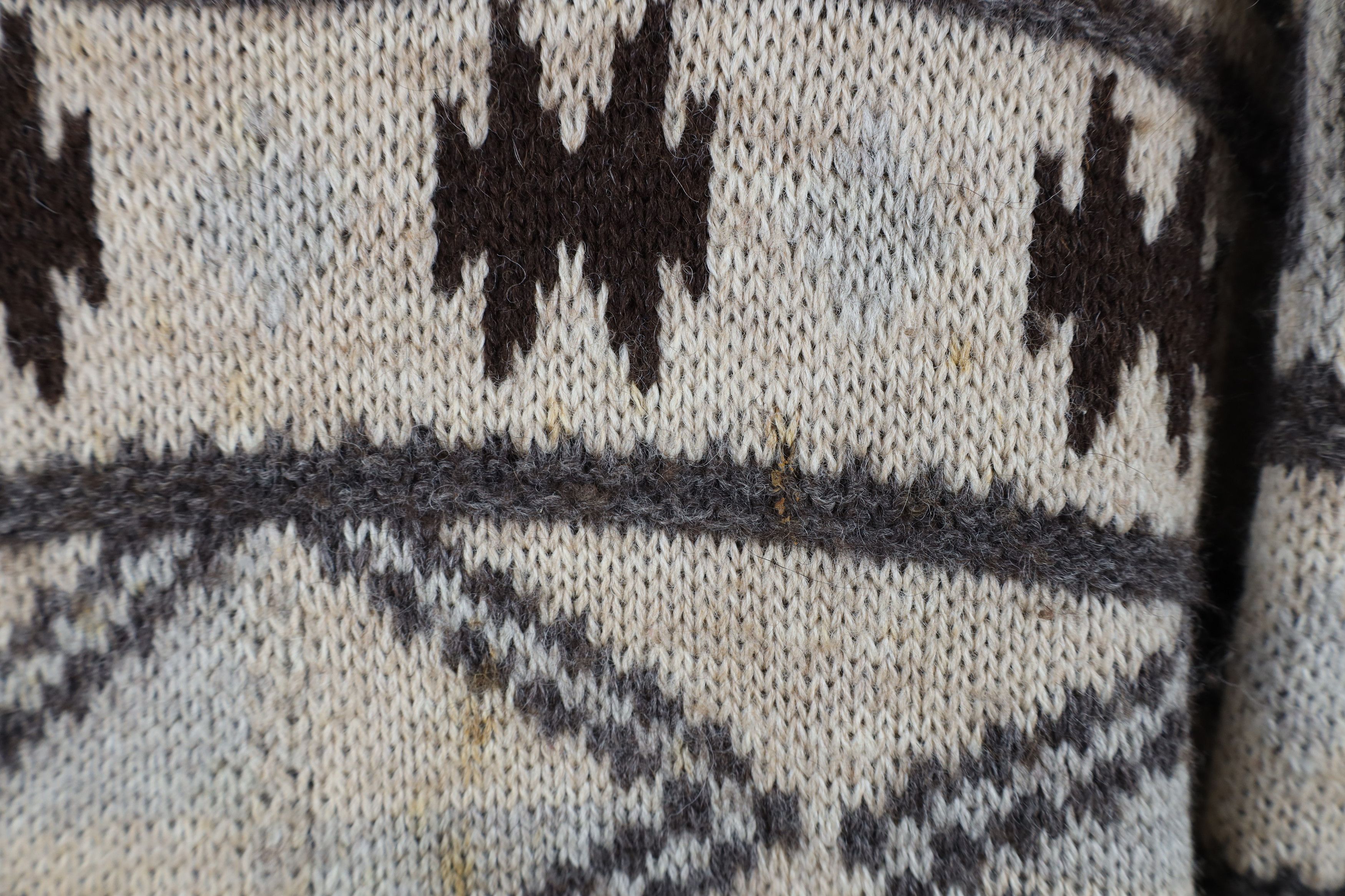 Vintage Vintage 90s Streetwear Wool Fair Isle Fisherman Sweater Size US L / EU 52-54 / 3 - 4 Thumbnail