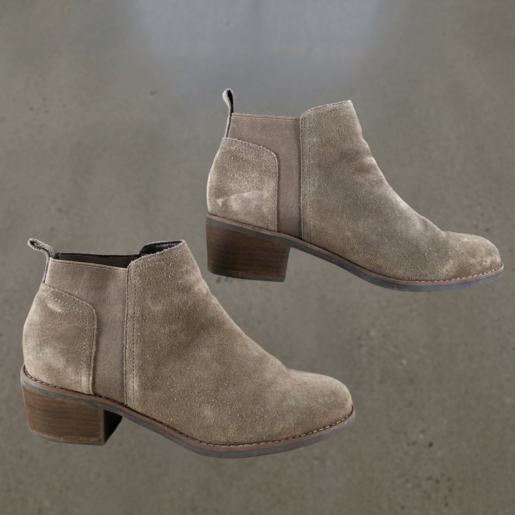 Vintage Kelly & Katie Boots Womens 8M Zora Chelsea Brown Pull On Ankle Block Casual Shoes Size M / US 6-8 / IT 42-44 - 1 Thumbnail