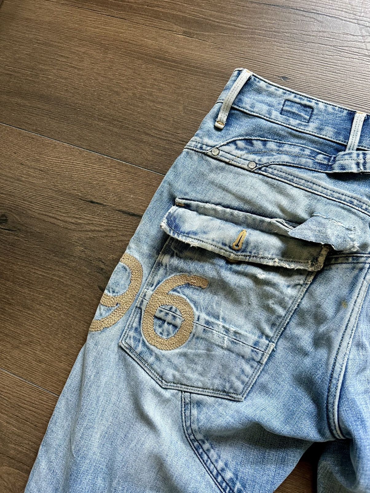 G-Star Vintage Gstar Raw Y2K Distressed Pants 96 Size US 34 / EU 50 - 18 Thumbnail