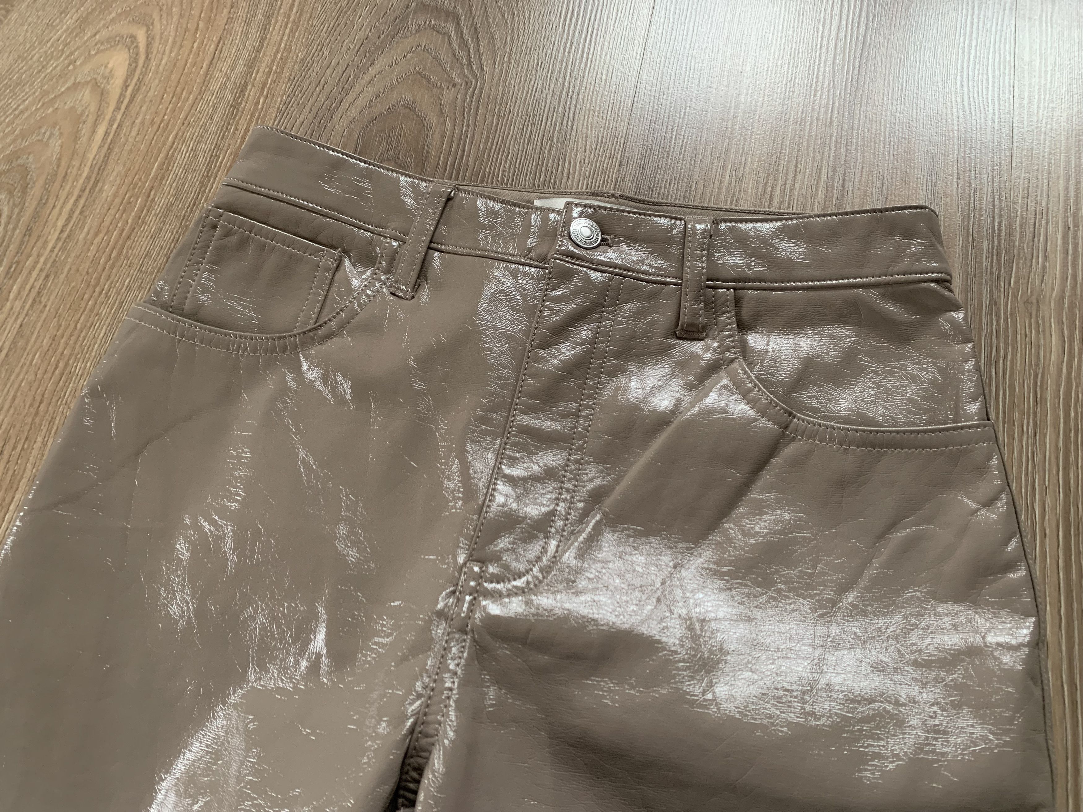 Leather Abercrombie Women's Recycled Leather Pants Size 27" / US 4 / IT 40 - 4 Thumbnail
