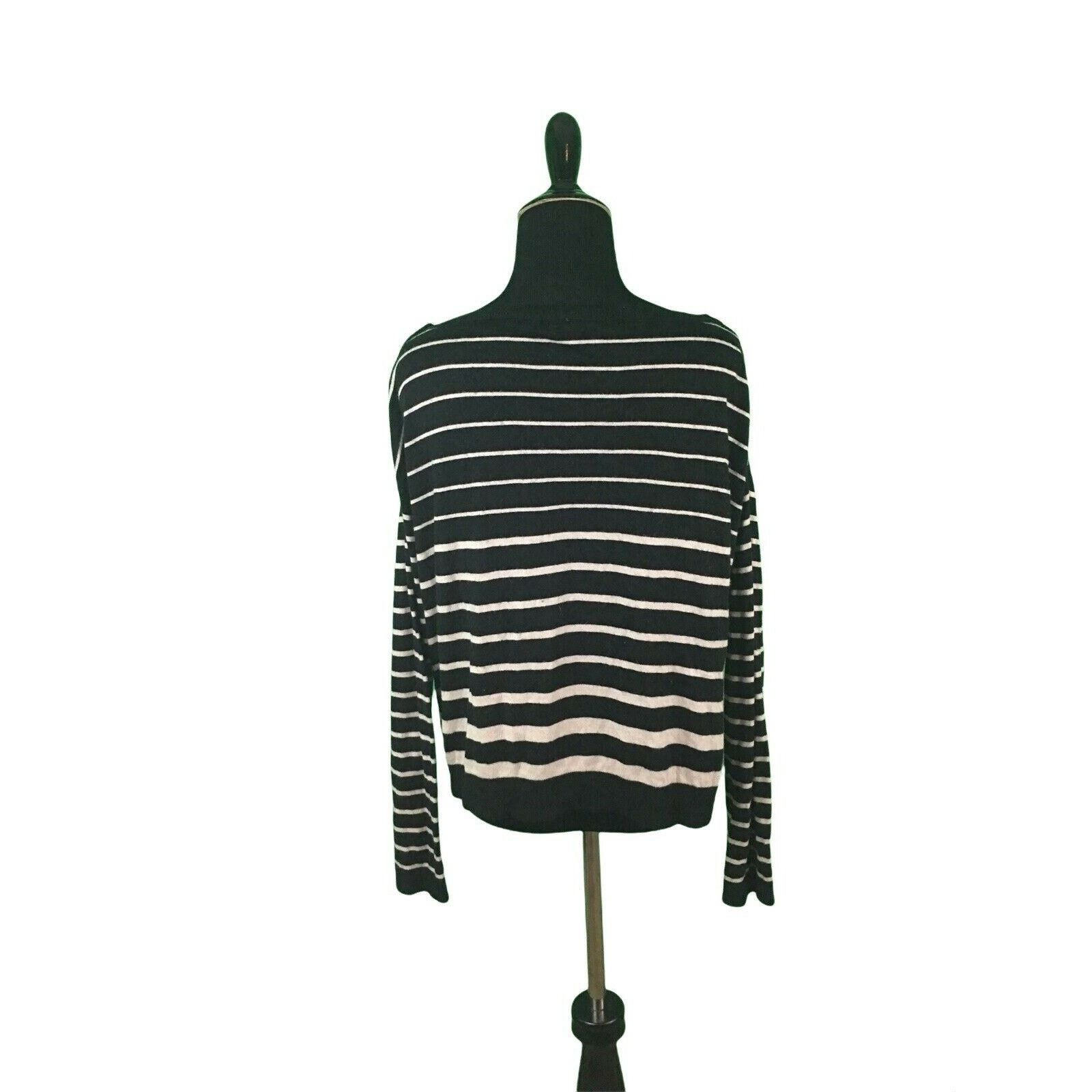 Ann Taylor Ann Taylor Striped Long Sleeves Knit Top Sweater Size Medium Size M / US 6-8 / IT 42-44 - 3 Thumbnail