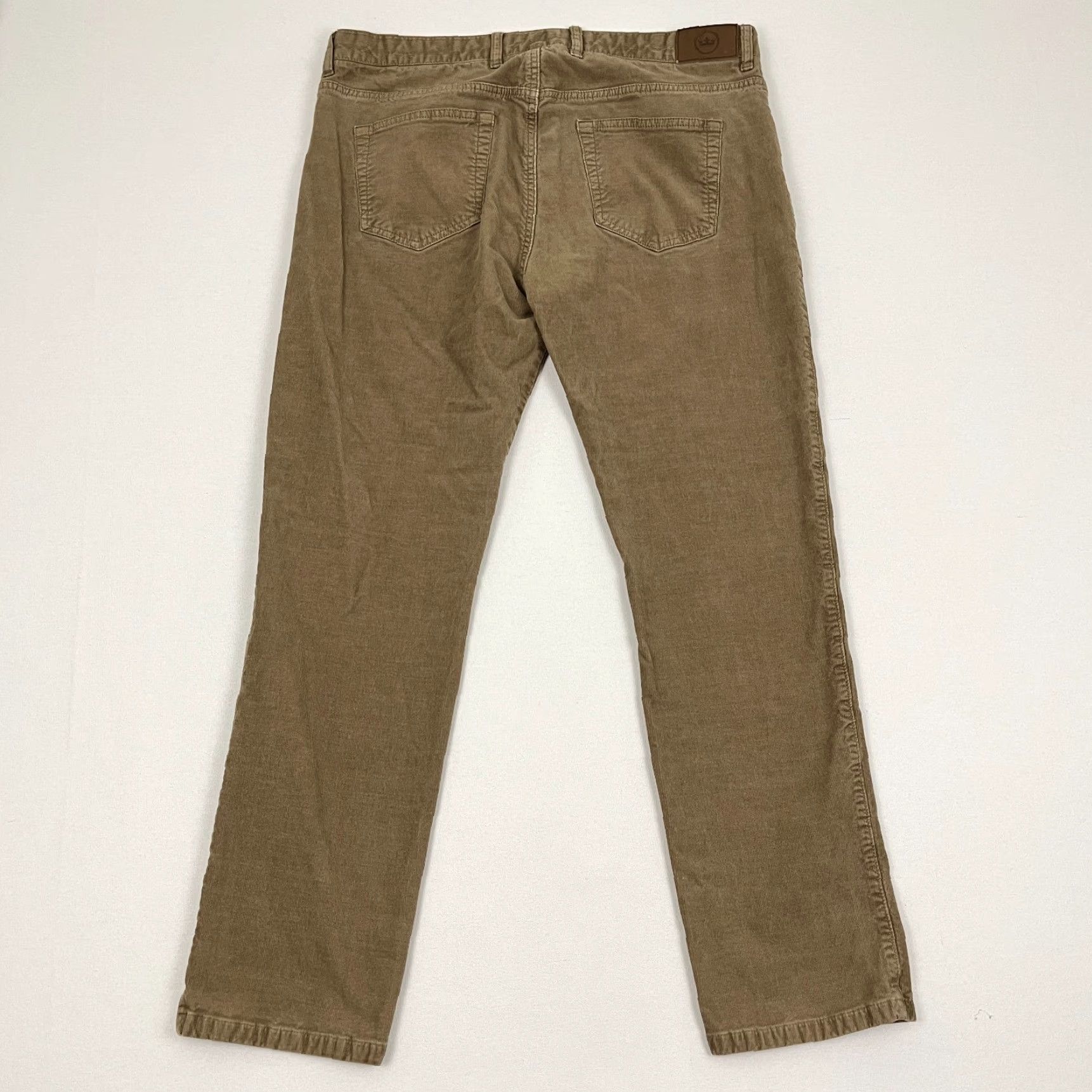 Peter Millar Peter Millar Mens 36 x 29 Brown Corduroy 5-Pocket Chino Travel Super Soft Pants Size US 36 / EU 52 - 2 Thumbnail