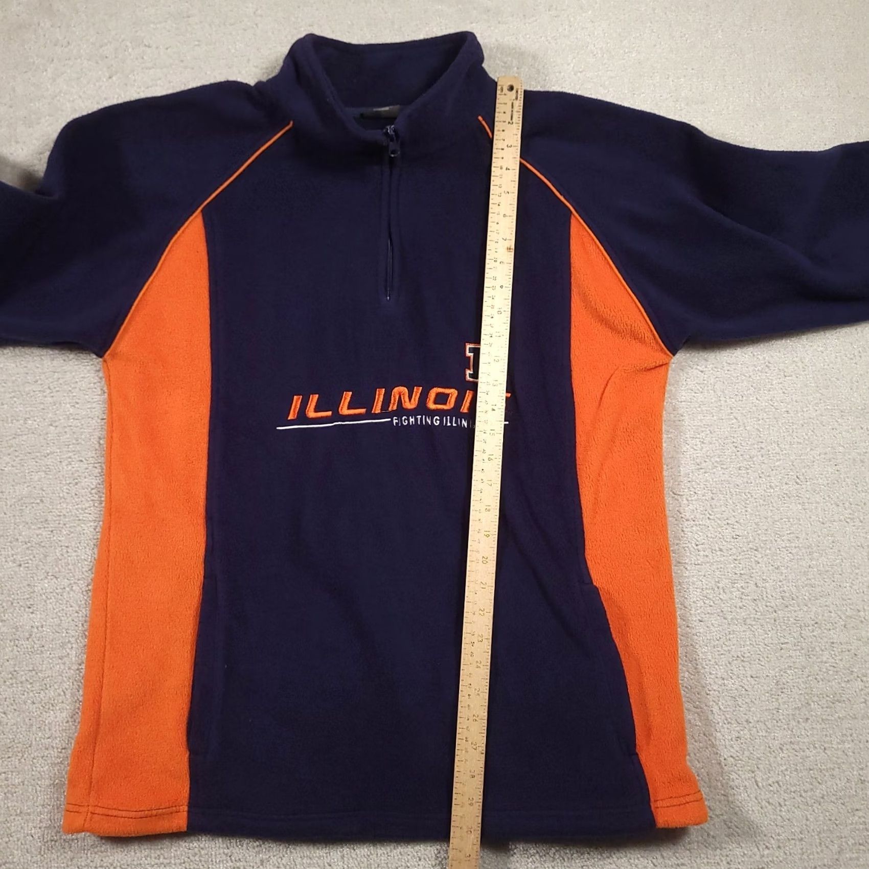 Vintage VINTAGE Pro Edge University Of Illinois 1/4 Zip Fleece Sweatshirt Mens Large Blue 90s Size US L / EU 52-54 / 3 - 5 Thumbnail