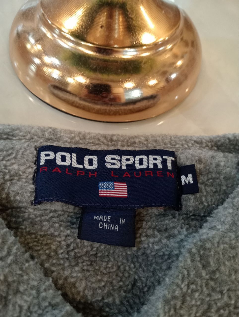 Polo Ralph Lauren VINTAGE 90S POLO SPORT RALPH LAUREN USA HALF BUTTON FLEECE Size US M / EU 48-50 / 2 - 6 Thumbnail