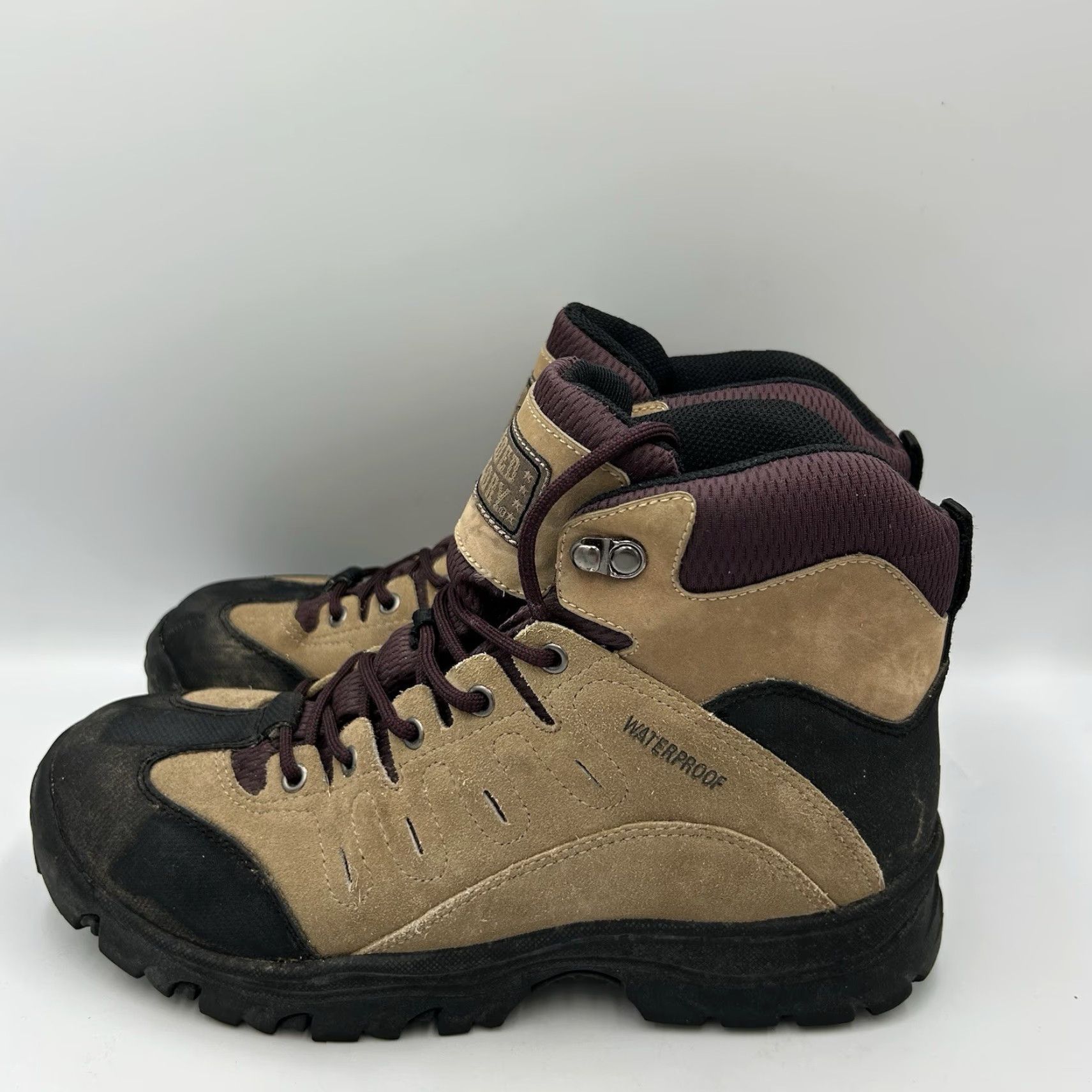 Faded Glory Faded Glory Montrose Waterproof Boots Desert Leather Brown Women's 11 Mens 9 Shoes Outdoor Size US 11 / IT 41 - 5 Thumbnail