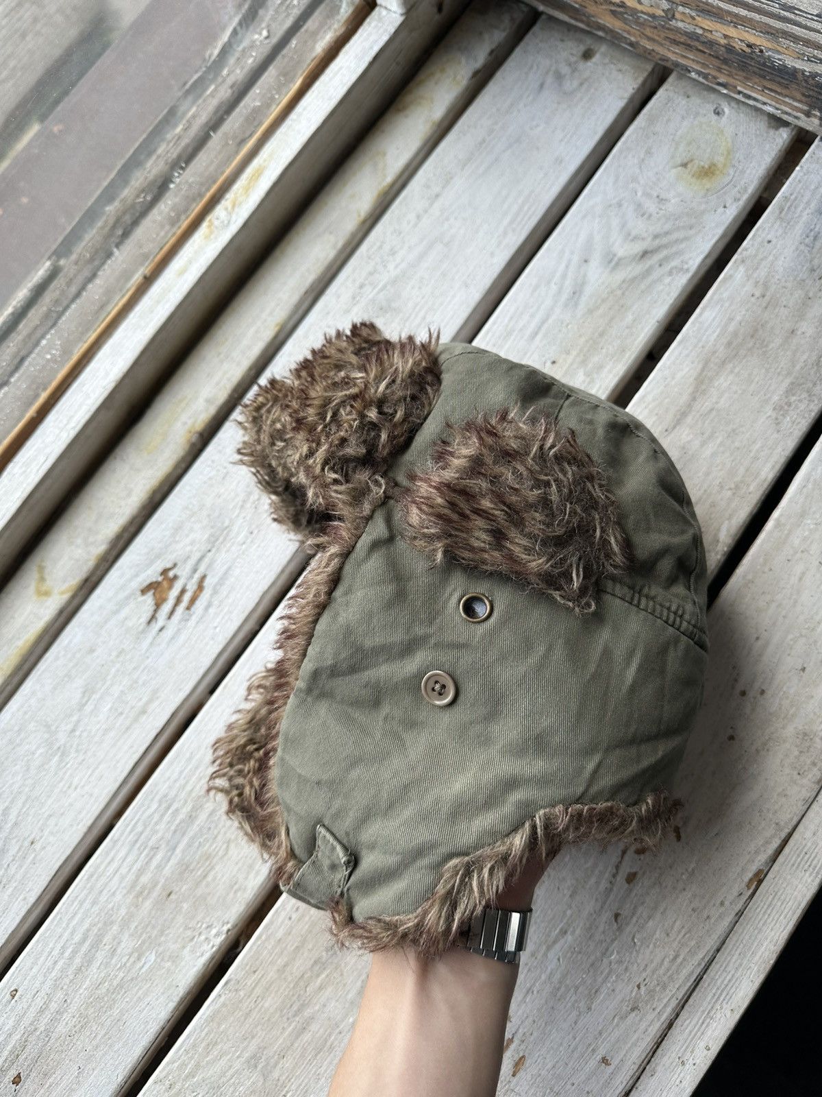 Vintage 🚨Y2K HYPE FUZZY MOHAIRE AVIATOR USHANKA HAT bubble Size ONE SIZE - 3 Thumbnail