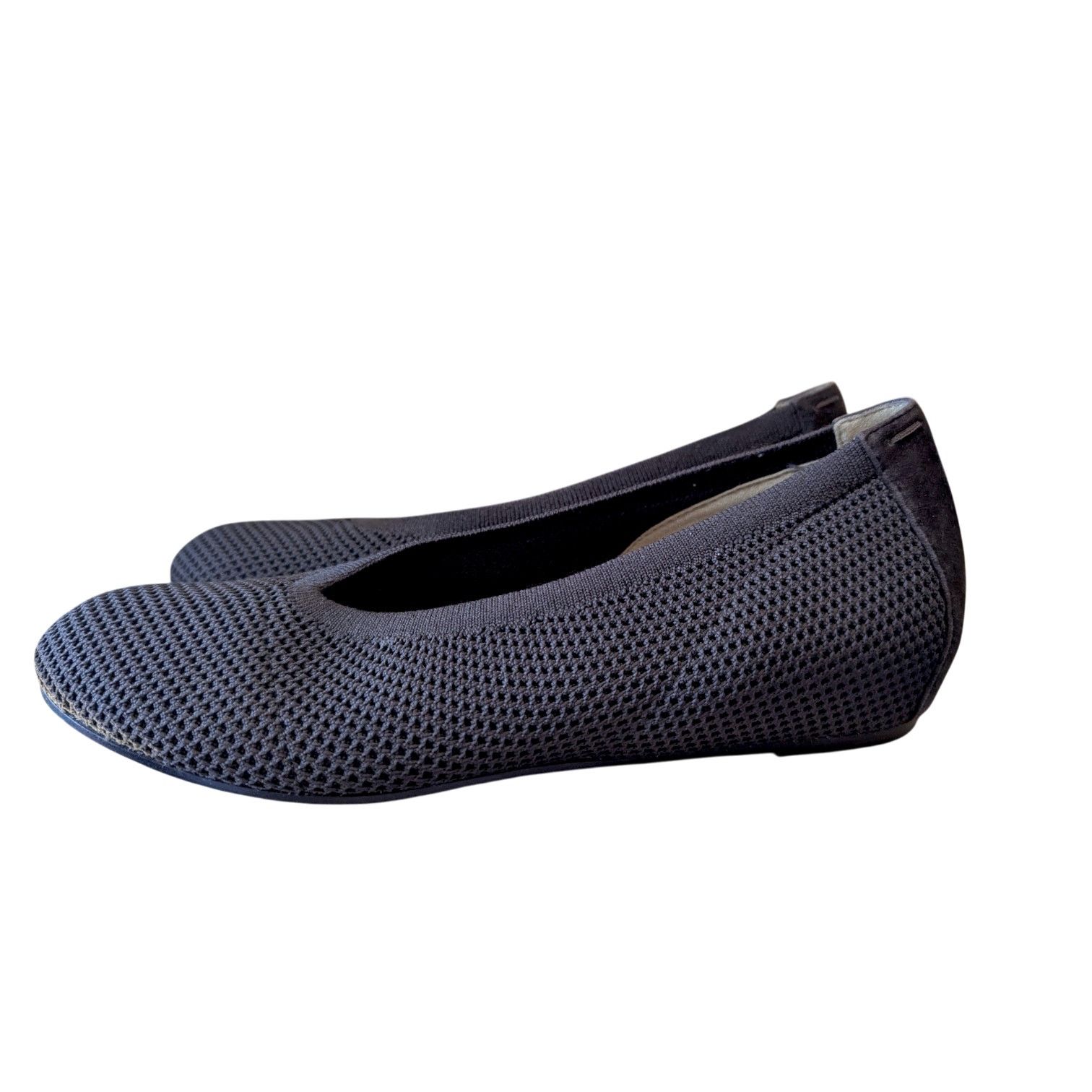 Eileen Fisher Eileen Fisher Leather Chocolate UNA Stretch Knit Ballet Flat Size US 9.5 / IT 39.5 - 3 Thumbnail