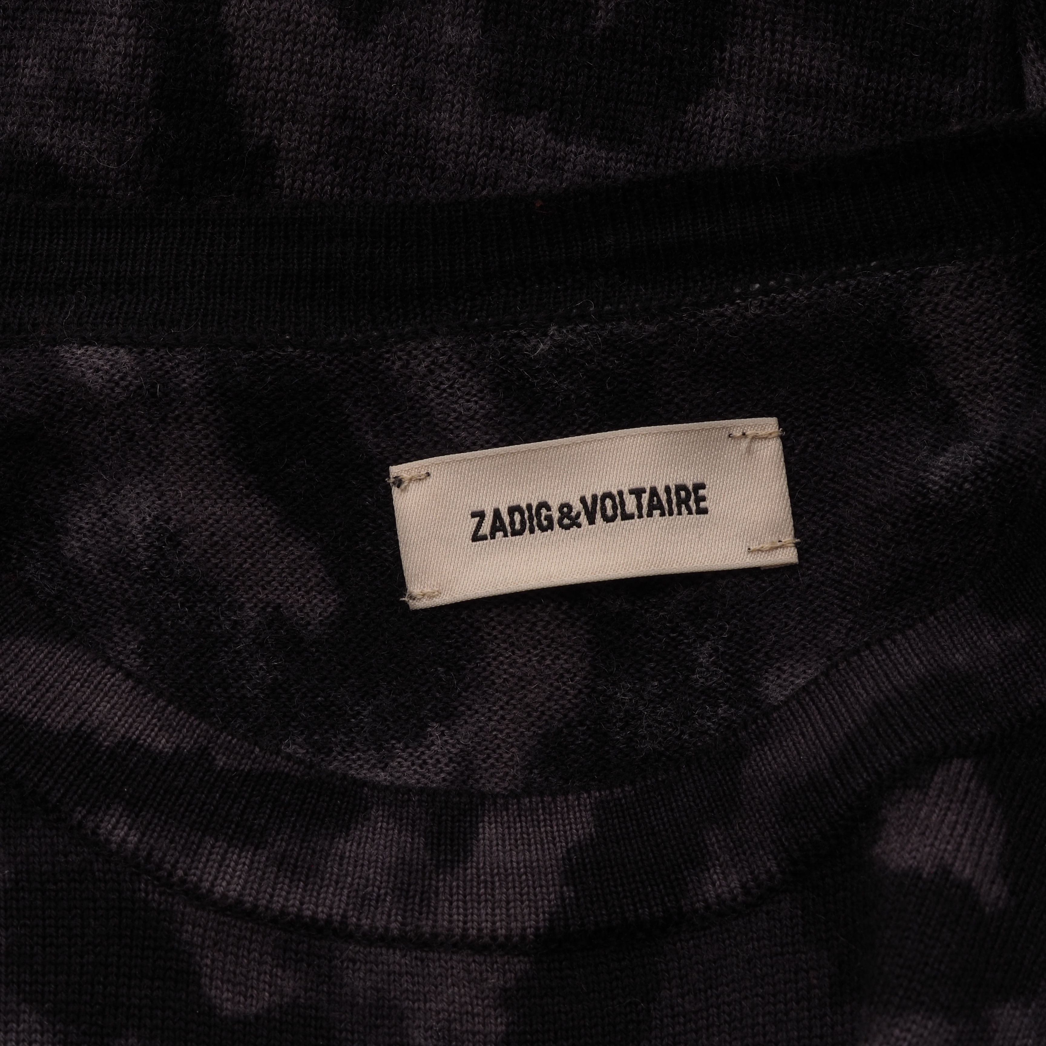 Zadig & Voltaire Zadig & Voltaire HARLA Wool Leopard Print Mini Dress Size XS / US 0-2 / IT 36-38 - 4 Thumbnail