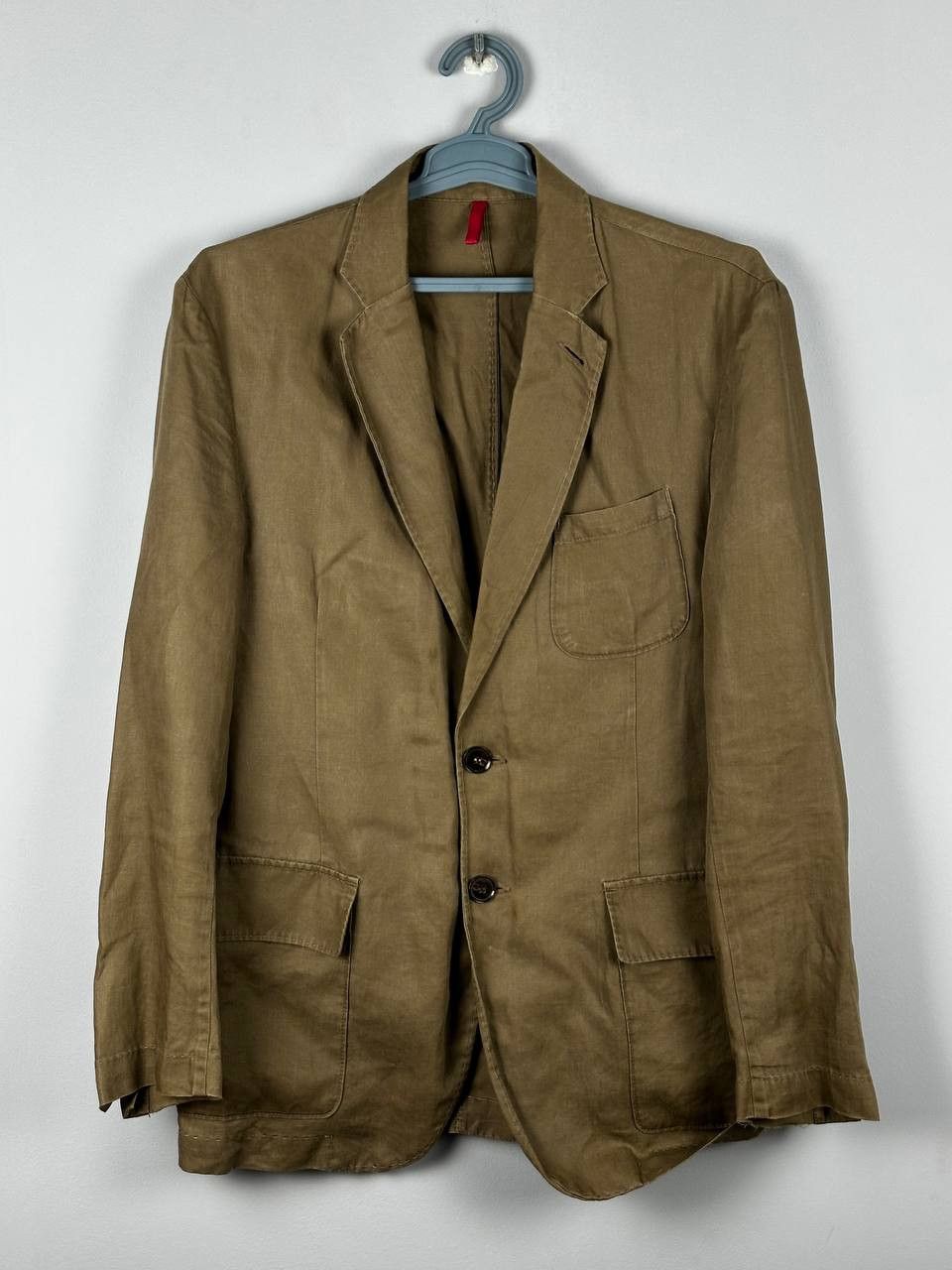 Cerruti 1881 VINTAGE CERUTI 1881 Brown Linen Blazer Luxury Size US L / EU 52-54 / 3 - 1 Thumbnail