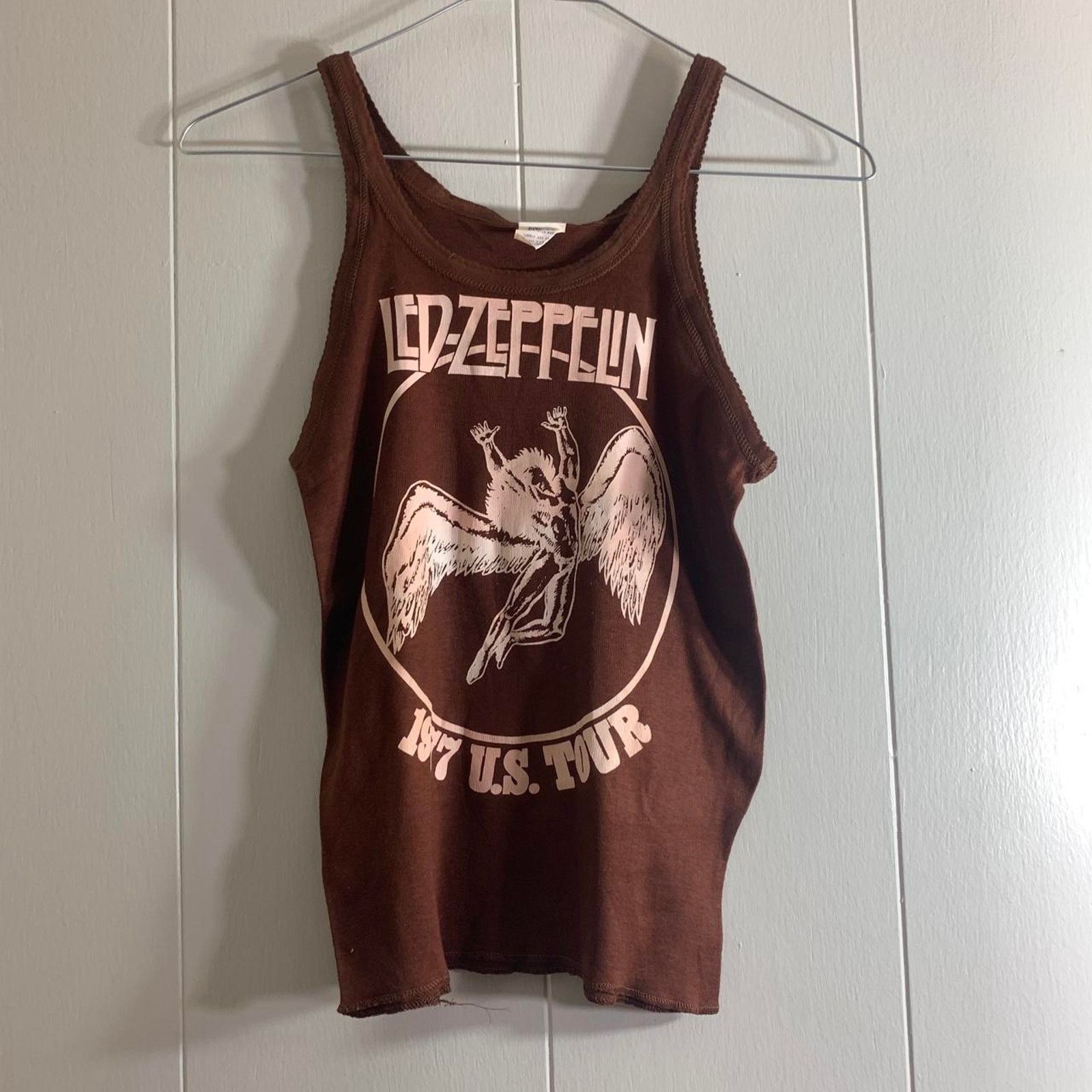 Vintage 1977 LED ZEPPELIN US Tour tank top sleeveless tee shirt 14 L Size XL / US 12-14 / IT 48-50 - 2 Thumbnail