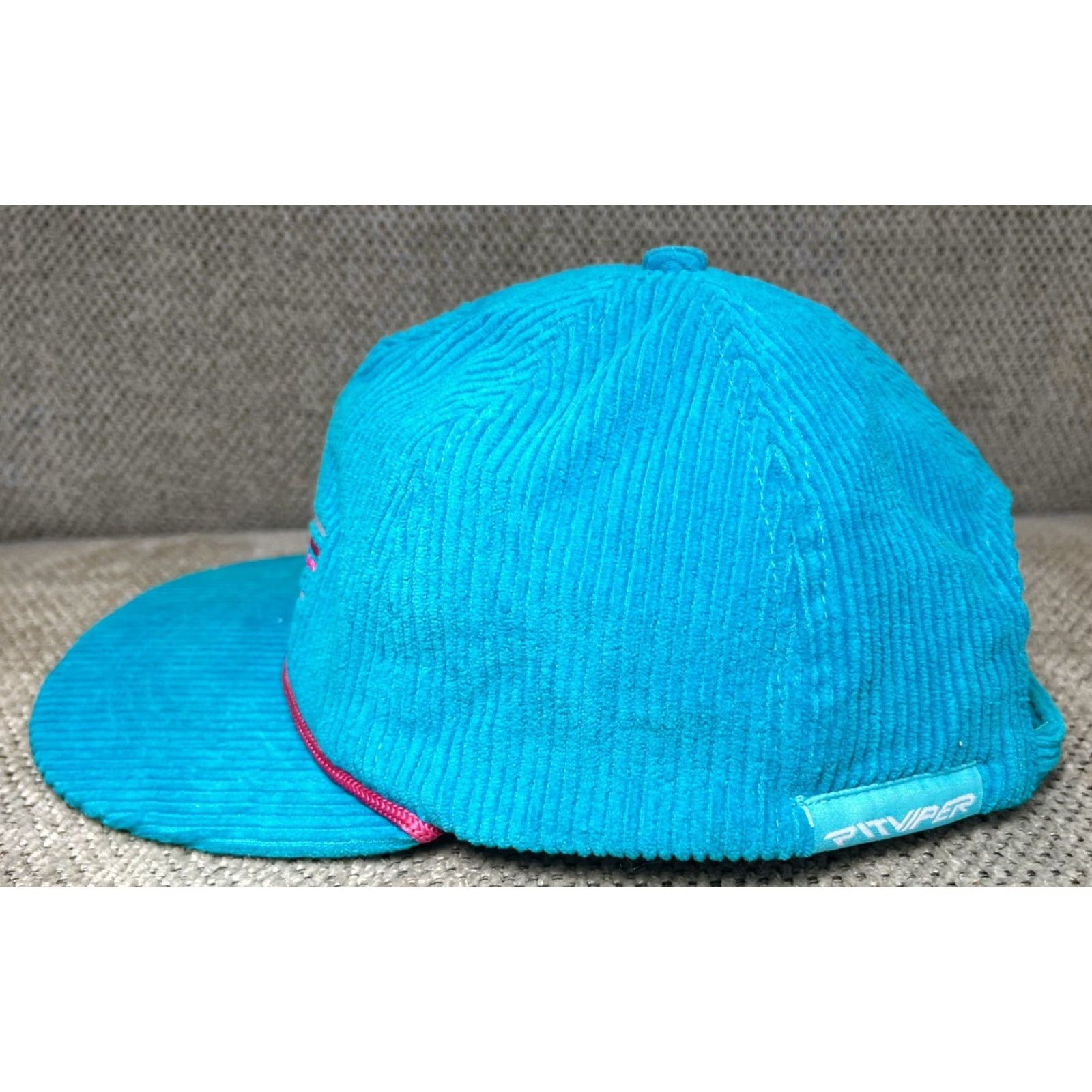 Pit Viper Pit Viper Trucker Hat Teal Corduroy Ball Cap Unisex Adults Adjustable One Size Men Women Casual Size ONE SIZE - 3 Thumbnail