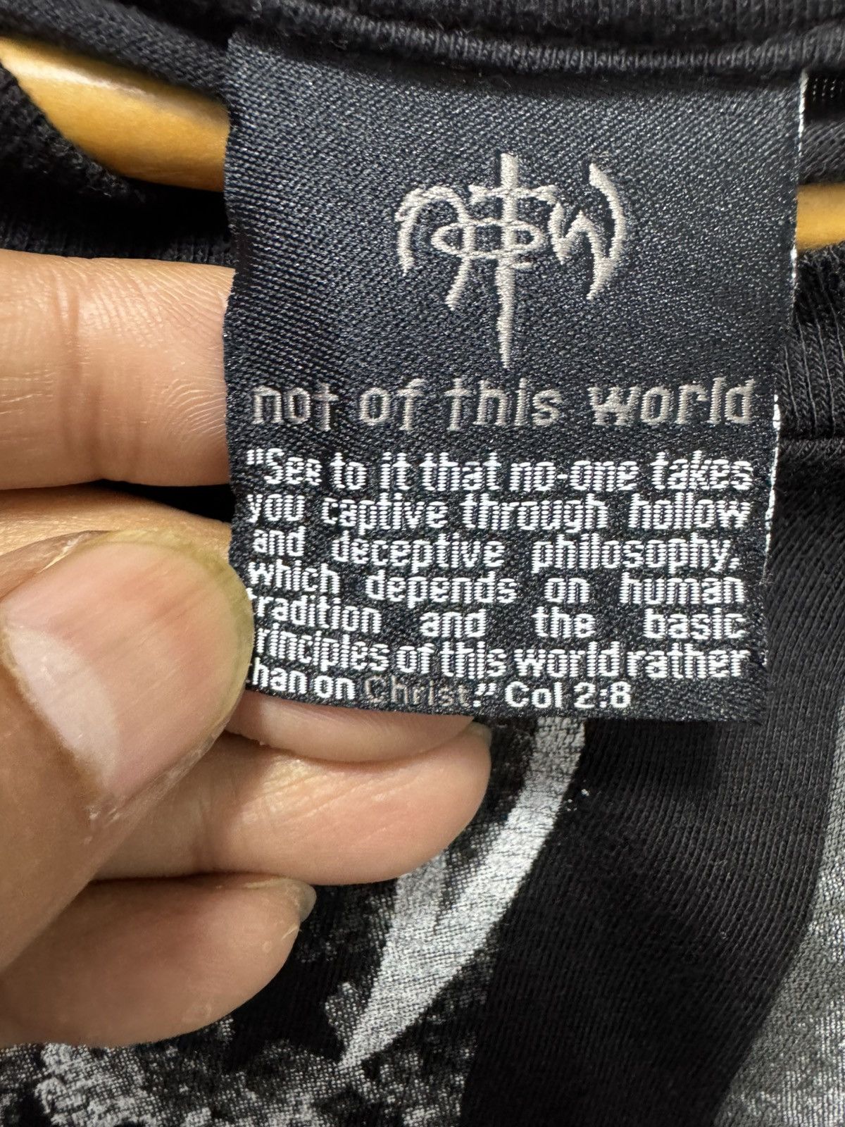Japanese Brand Y2K NOT OF THIS WORLD RELIGION TEE Size US XL / EU 56 / 4 - 3 Thumbnail