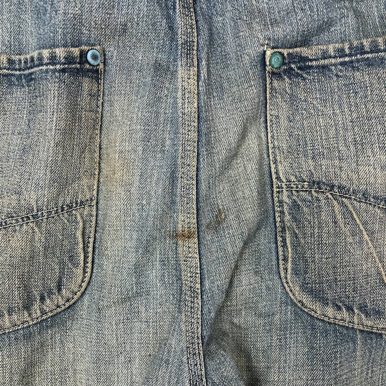 Lee P49 VTG UNION MADE X LEE DISTRESSED WORWEAR DENIM Size US 34 / EU 50 - 6 Thumbnail