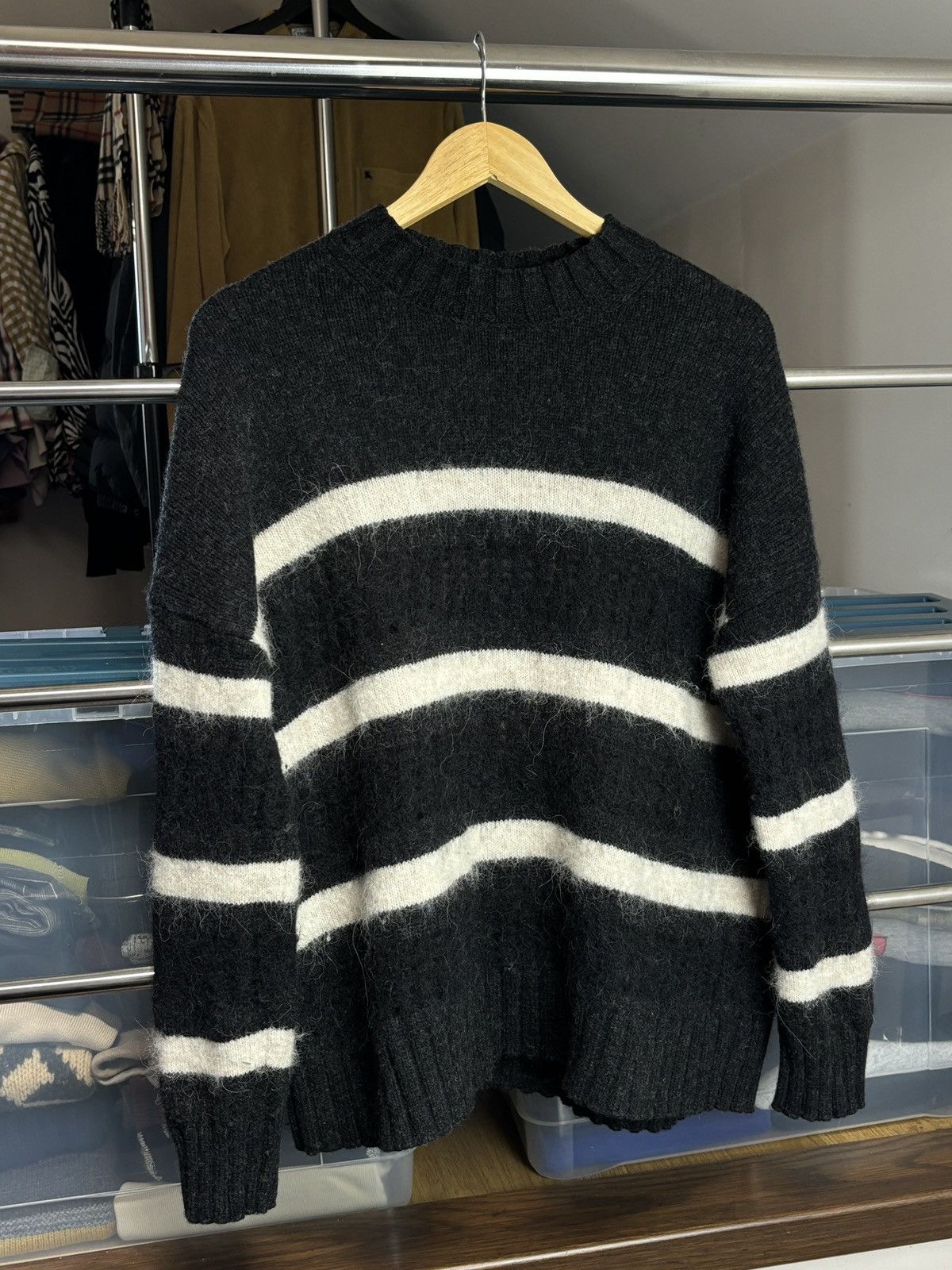Allsaints × Designer AllSaints Boxy Avant Garde Sweater Size M / US 6-8 / IT 42-44 - 2 Thumbnail