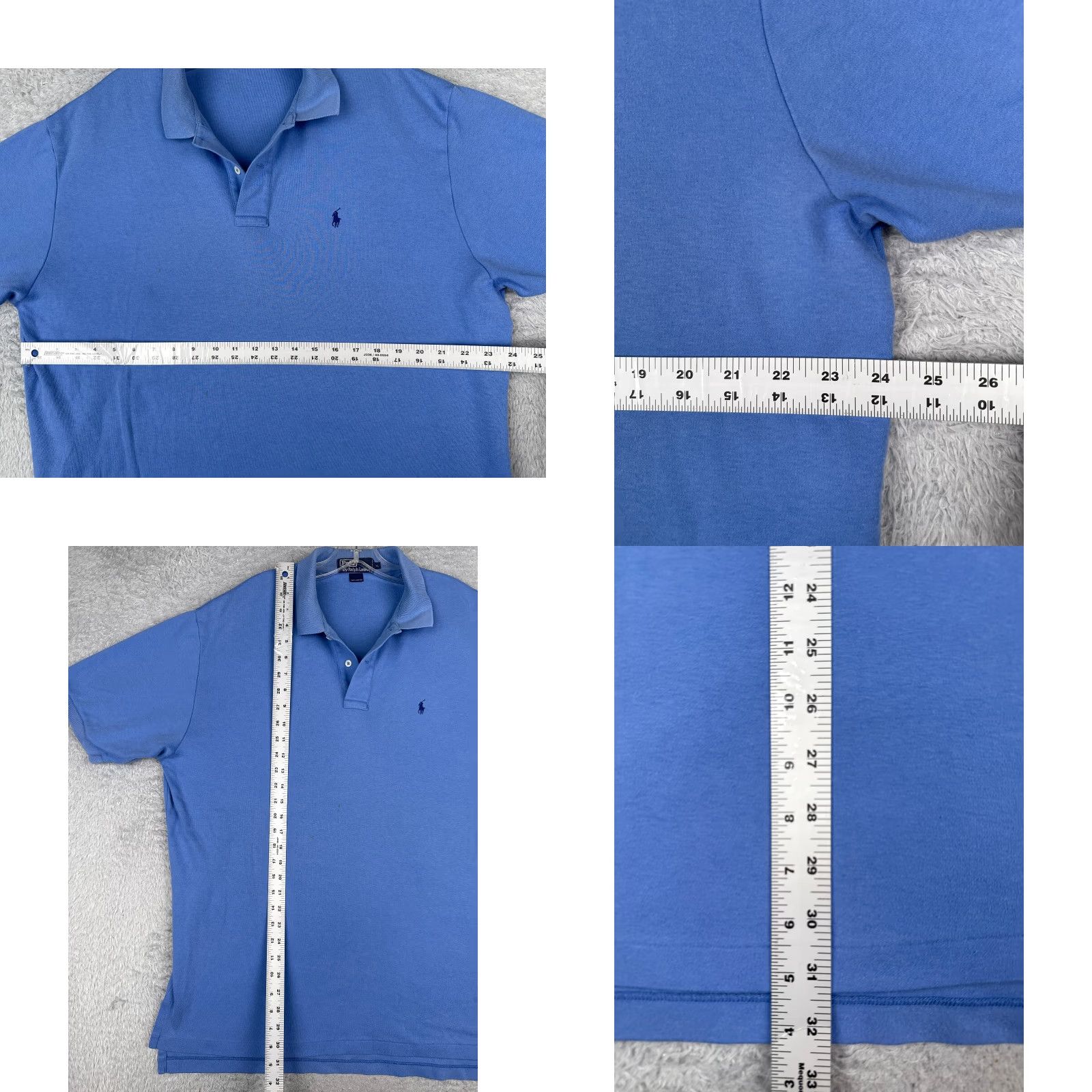 Ralph Lauren VINTAGE Ralph Lauren Polo Shirt Adult XL Blue 100% Cotton Jersey Men Polo XL Blue Modern Sports Mens Size US XL / EU 56 / 4 - 8 Thumbnail