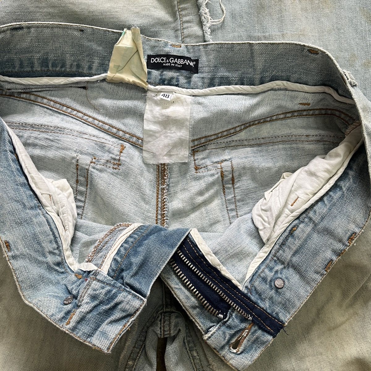 Dolce & Gabbana Distressed Runway Dolce & Gabbana Denim Classic 14 Size US 34 / EU 50 - 18 Thumbnail