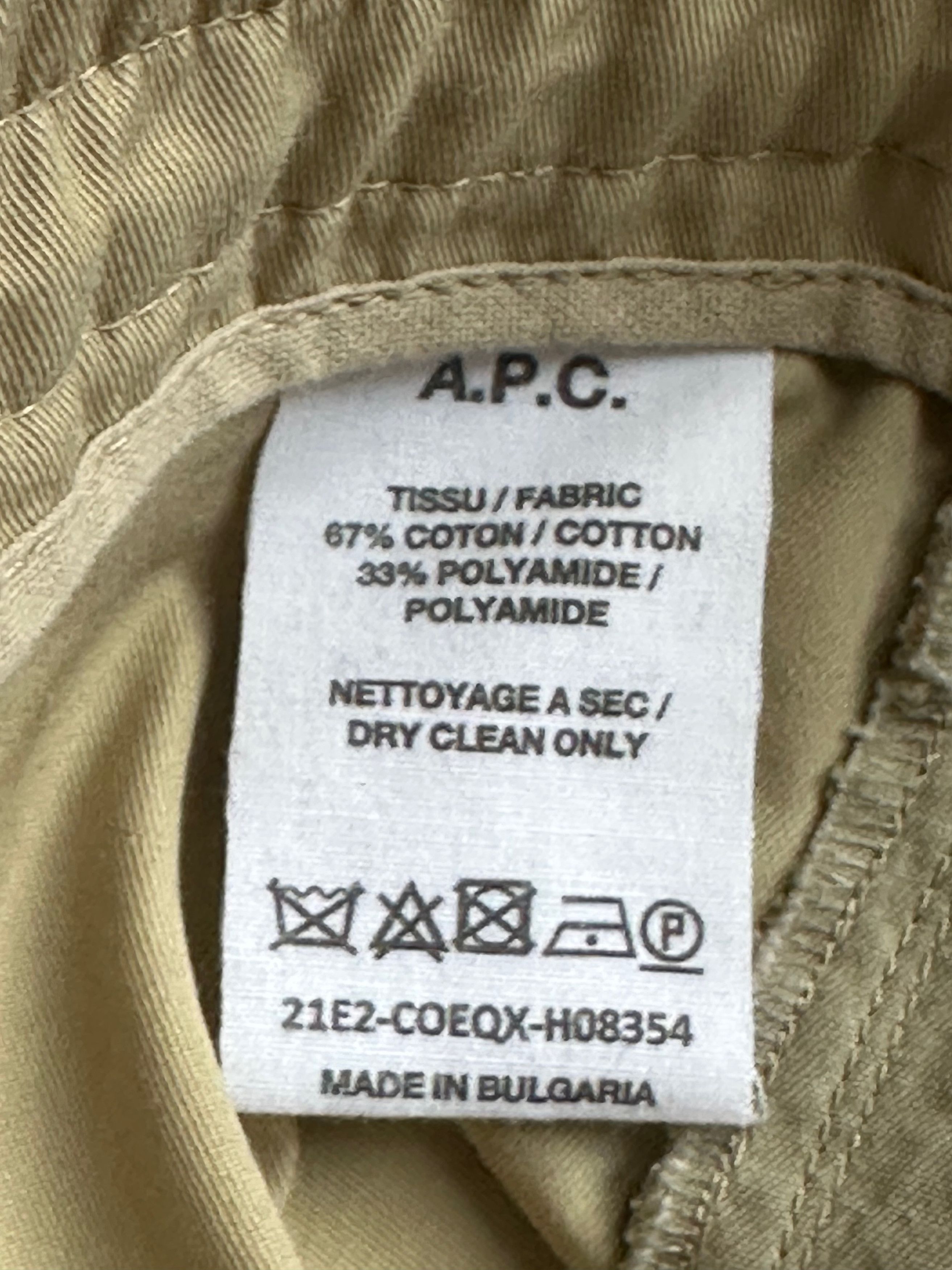 A.P.C. A.P.C. Kaplan Technical Cotton Pants - Beige - Size 54 Size US 38 / EU 54 - 4 Thumbnail