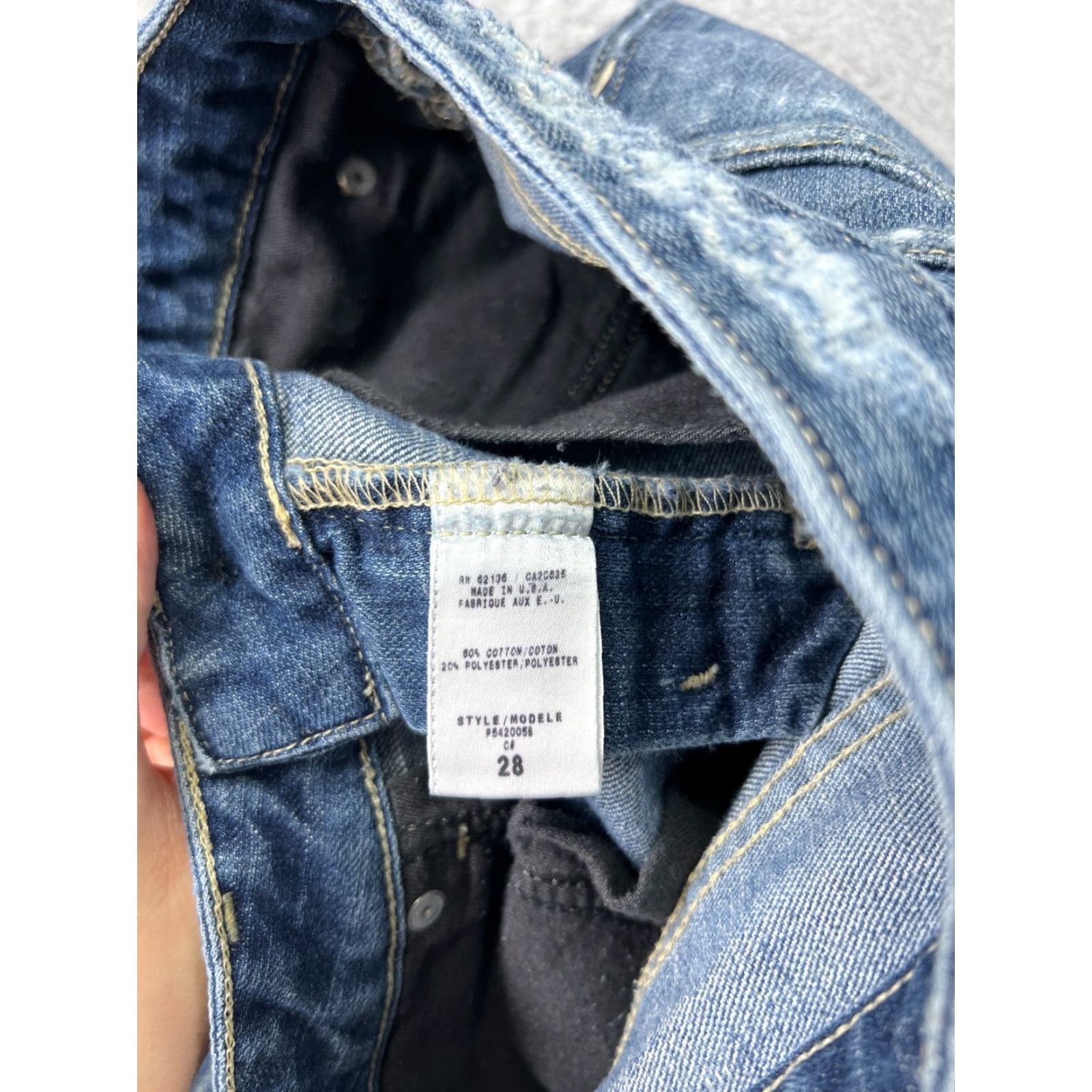 Guess VINTAGE GUESS Jeans Womens 28 Distressed Denim 5-Pocket Bootcut Cotton Blue Mens Womens Size 28" / US 6 / IT 42 - 5 Thumbnail