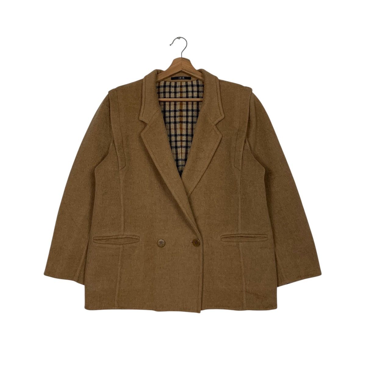 DAKS Vintage 90's DAKS ENGLAND Wool Coat Jacket #2740-C123 Size US L / EU 52-54 / 3 - 1 Thumbnail