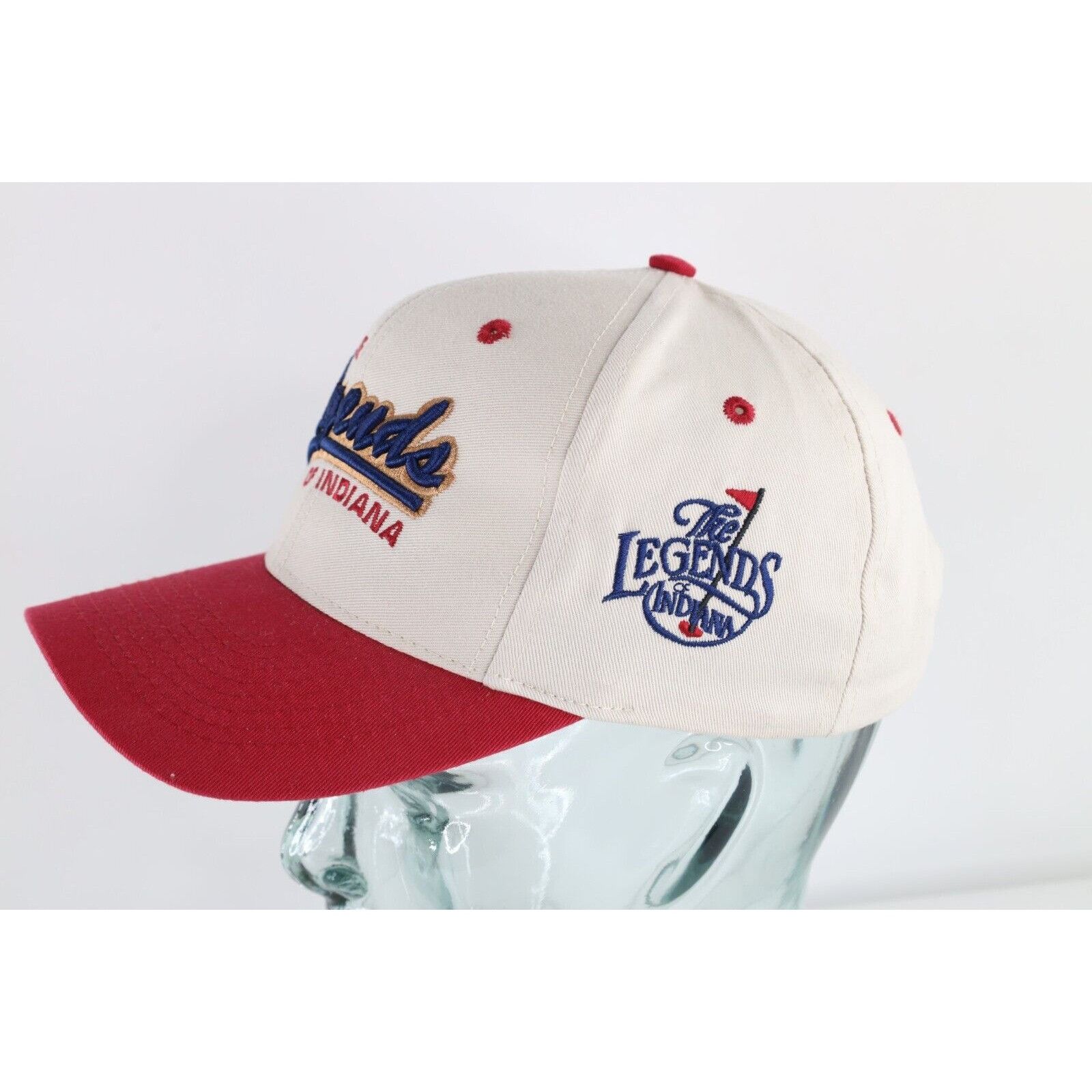Vintage Vintage 90s Spell Out The Legends of Indiana Golf Course Hat Size ONE SIZE - 2 Thumbnail