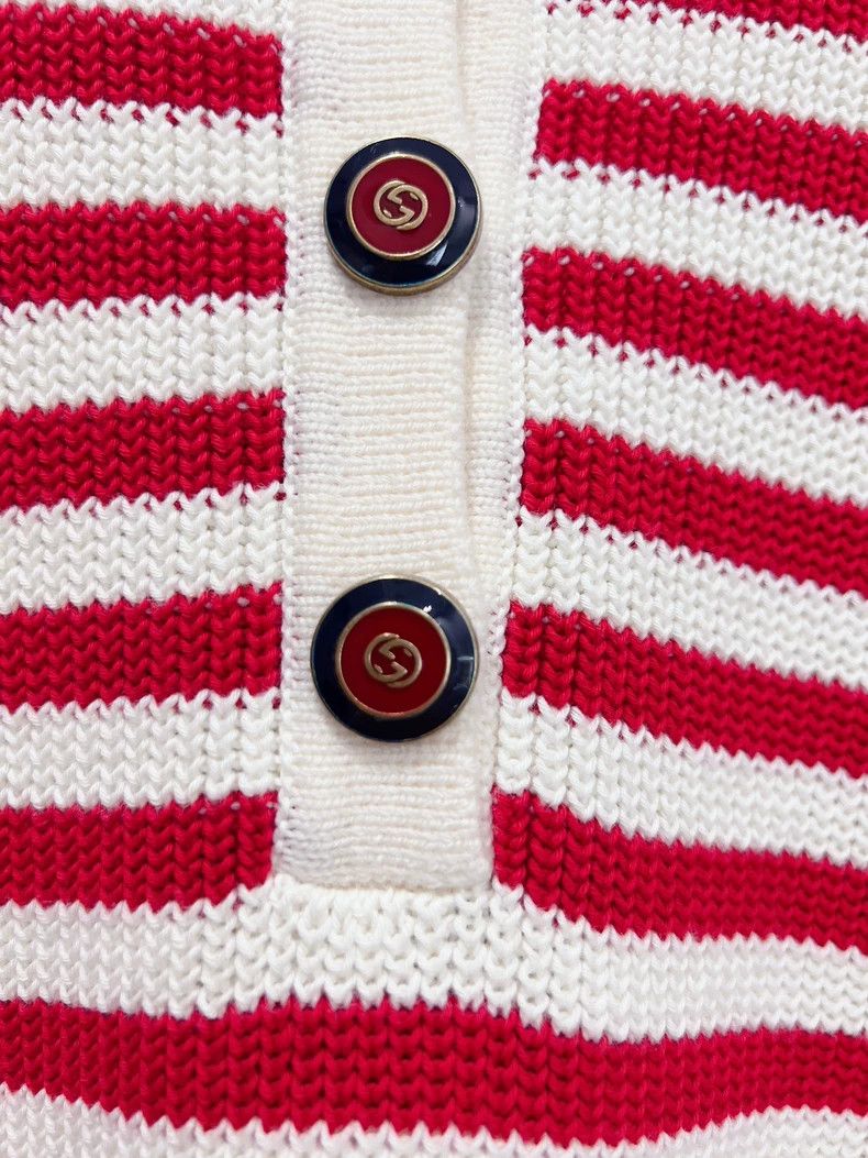 Gucci Gucci Red and white striped navy dress 2504-Nextarrow Size M / US 6-8 / IT 42-44 - 6 Thumbnail