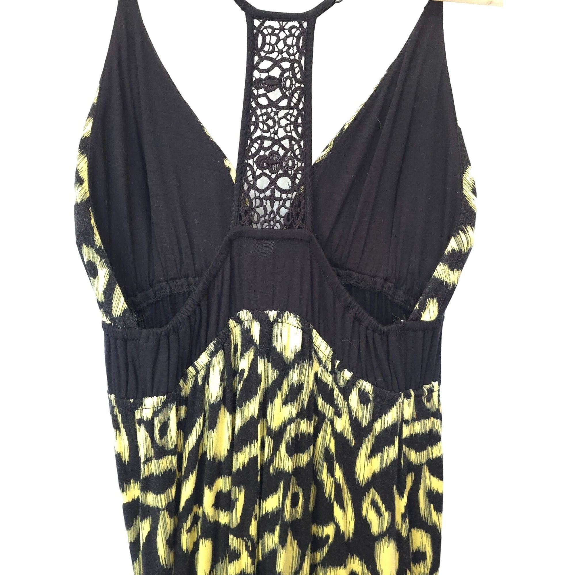 Other Cato Womens Leopard Print Maxi Dress Size S Black & Yellow Size S / US 4 / IT 40 - 3 Thumbnail