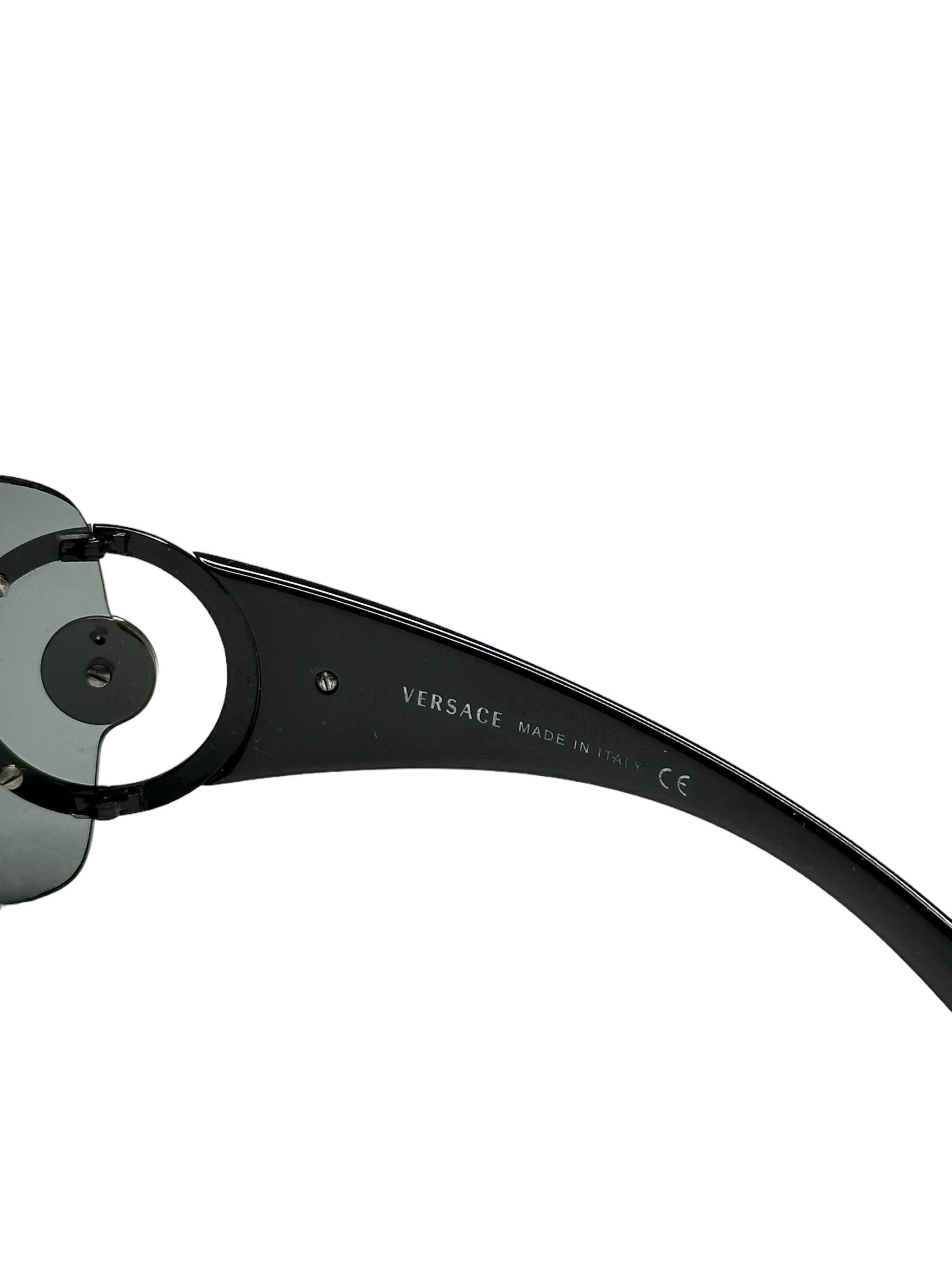 Versace Versace Mask Medusa Logo Sunglasses Size ONE SIZE - 3 Thumbnail
