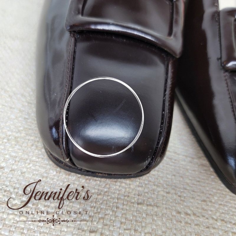 Lord & Taylor Lord & Taylor Brown Patent Leather Buckle Block Heel Pumps Size US 9.5 / IT 39.5 - 12 Thumbnail