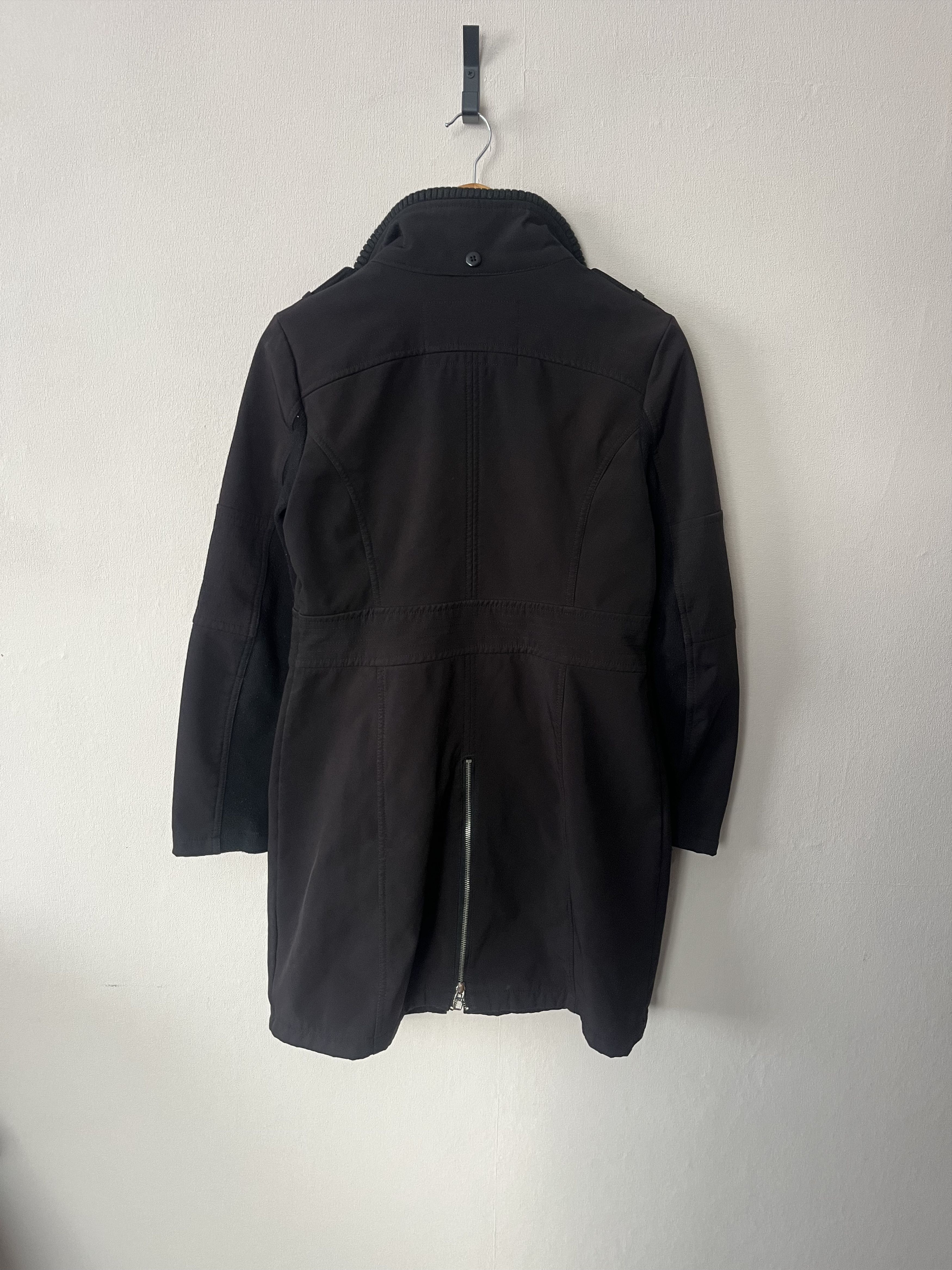 Miss Sixty M60 Miss Sixty Women's Black Coat Zip Pocket Jacket Long Size S / US 4 / IT 40 - 13 Thumbnail