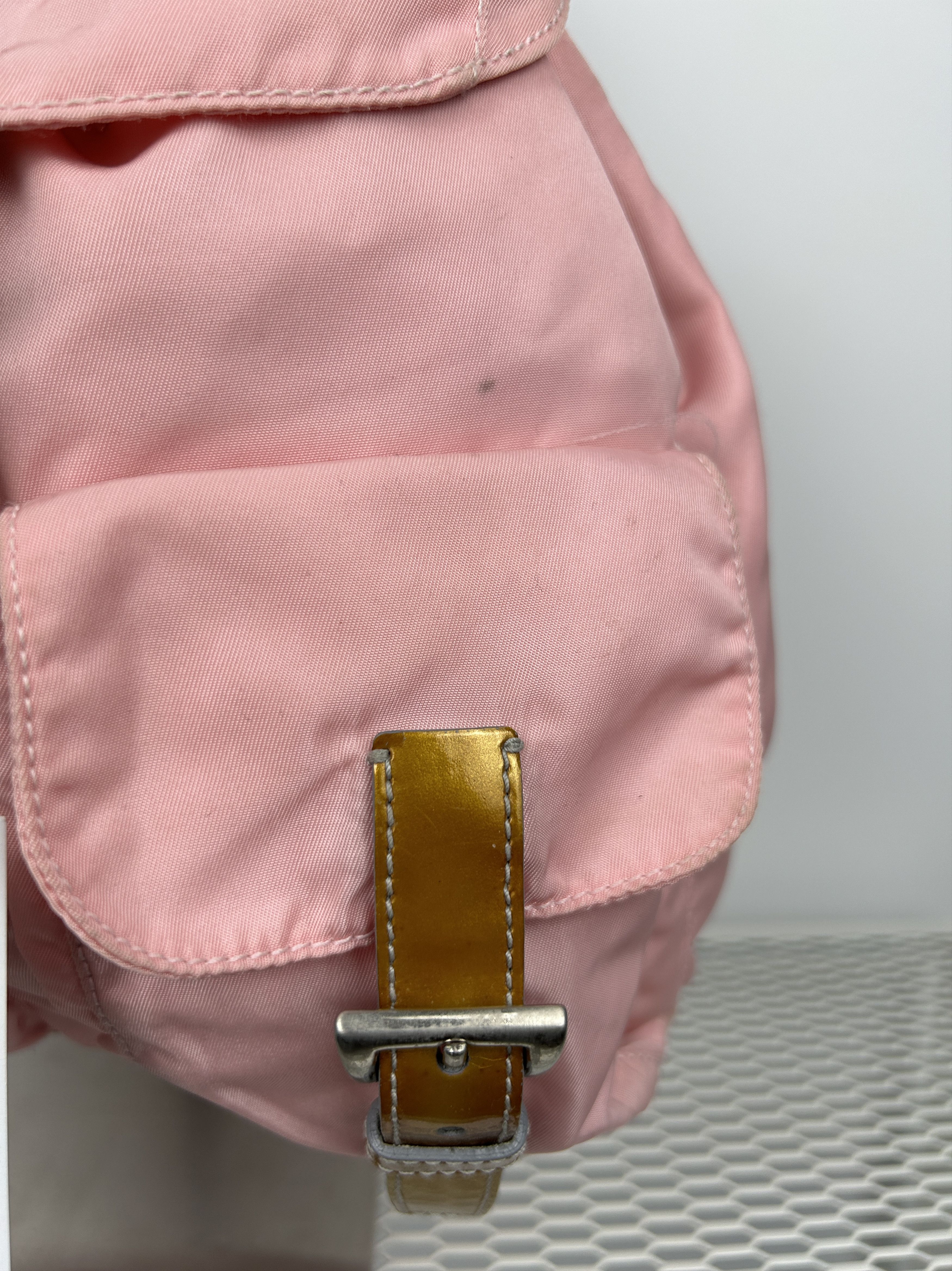 Prada Prada nylon triangle logo pink backpack Size ONE SIZE - 7 Thumbnail