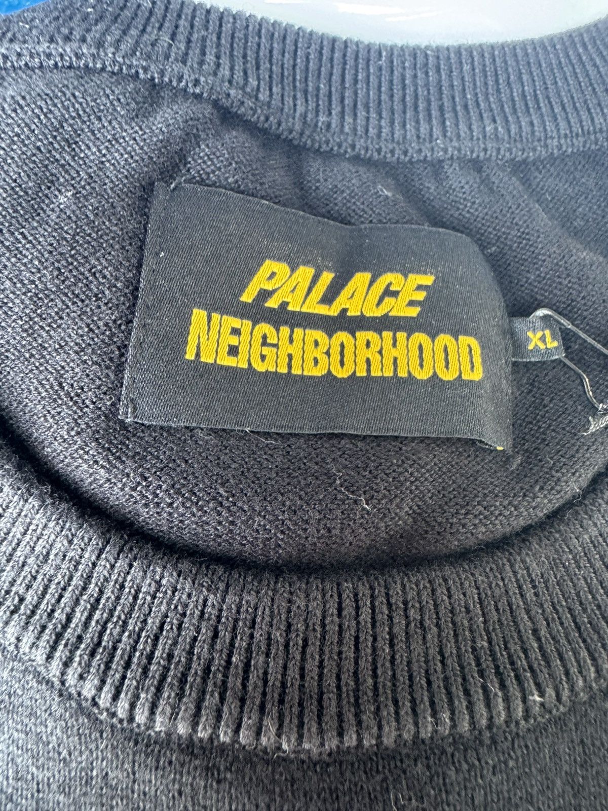 Palace Neighborhood Knitted Moto Top Black