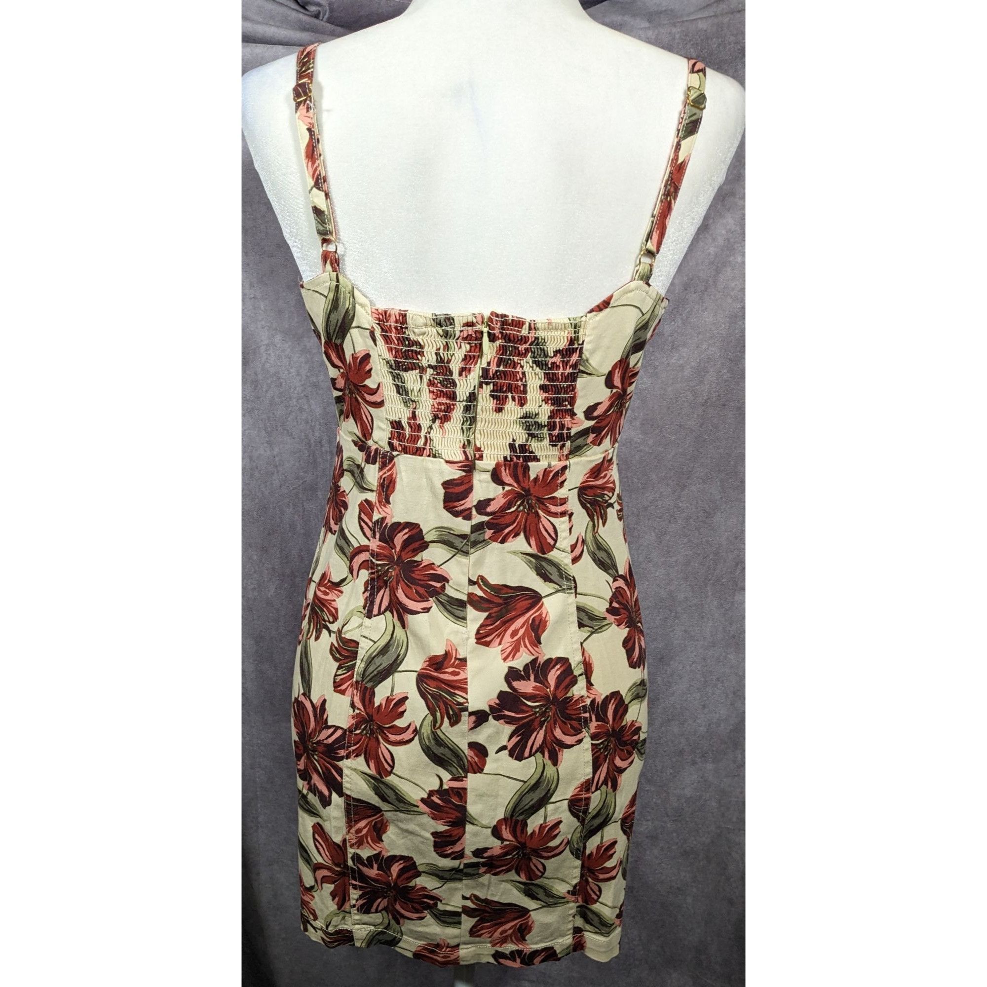 Other GBE Los Angeles 90s Style Cream And Pink Floral Dress Size M Size M / US 6-8 / IT 42-44 - 12 Thumbnail