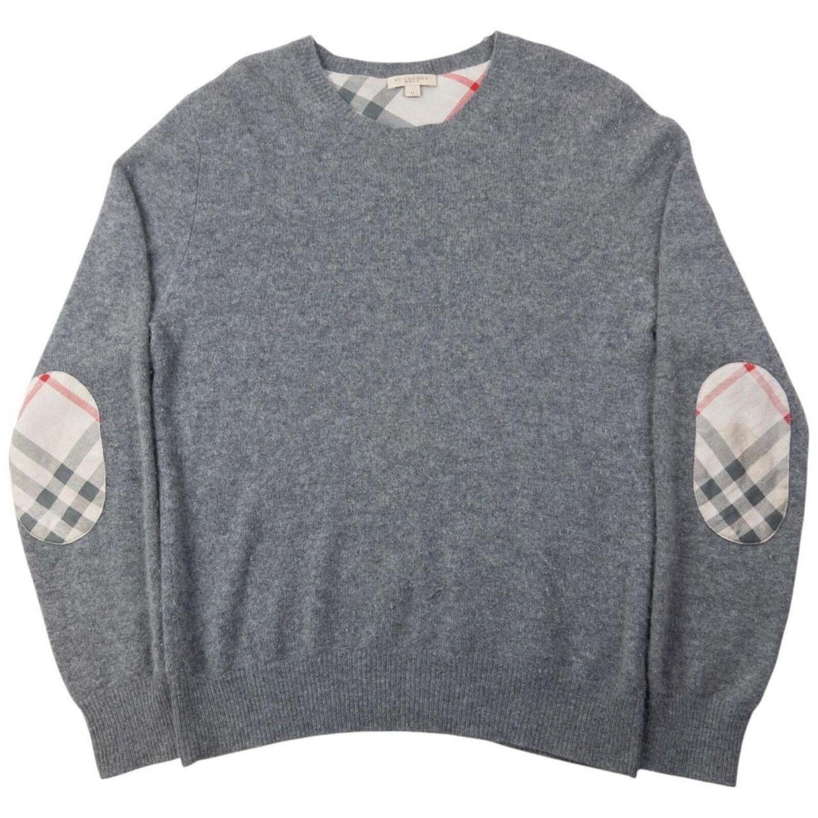 Burberry Vintage 2000s Burberry Brit Nova Check Elbow Patch Jumper M Size US M / EU 48-50 / 2 - 1 Thumbnail
