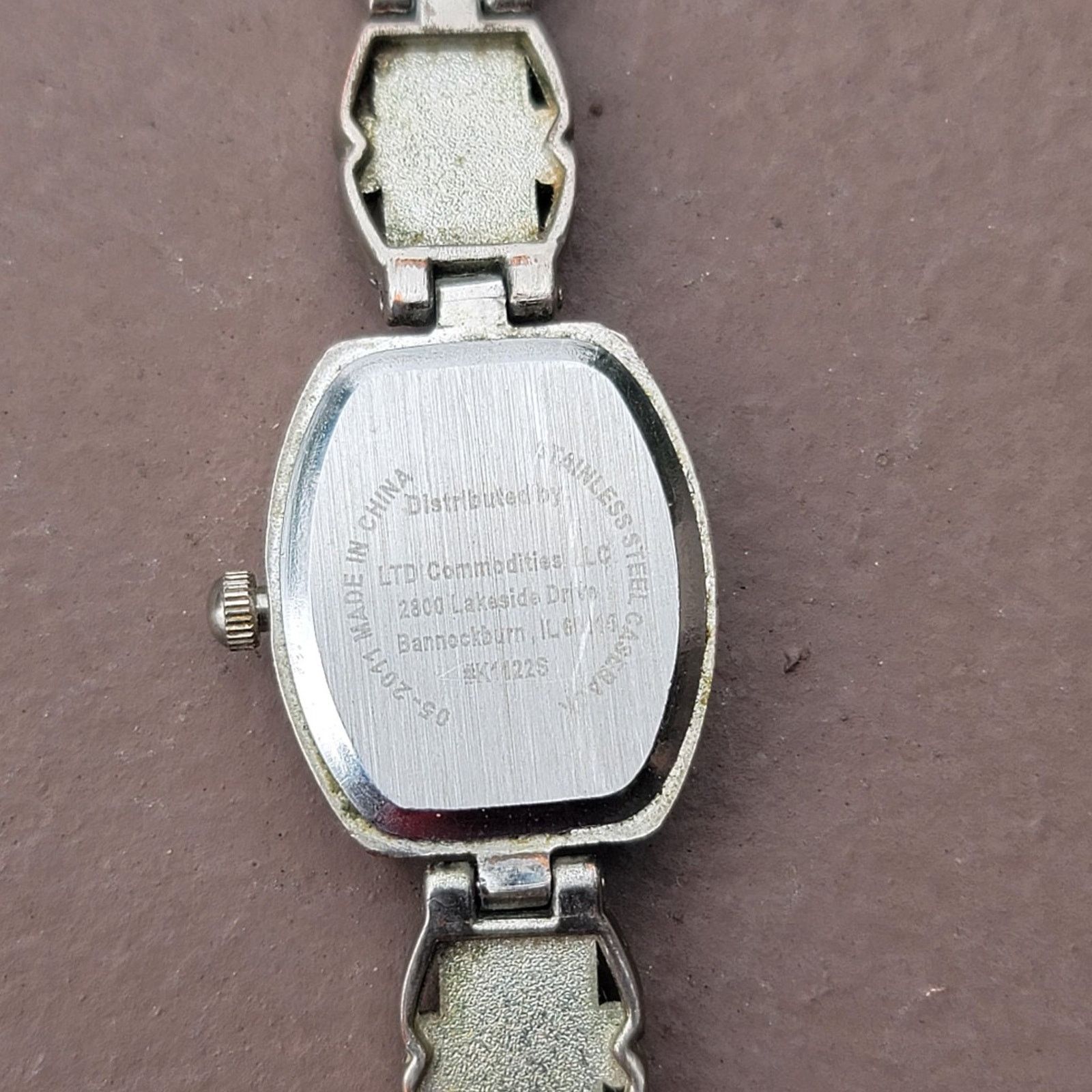 The Unbranded Brand Vtg Silver Tone Kessaris Abalone Gemstone Band Watch Size ONE SIZE - 5 Thumbnail