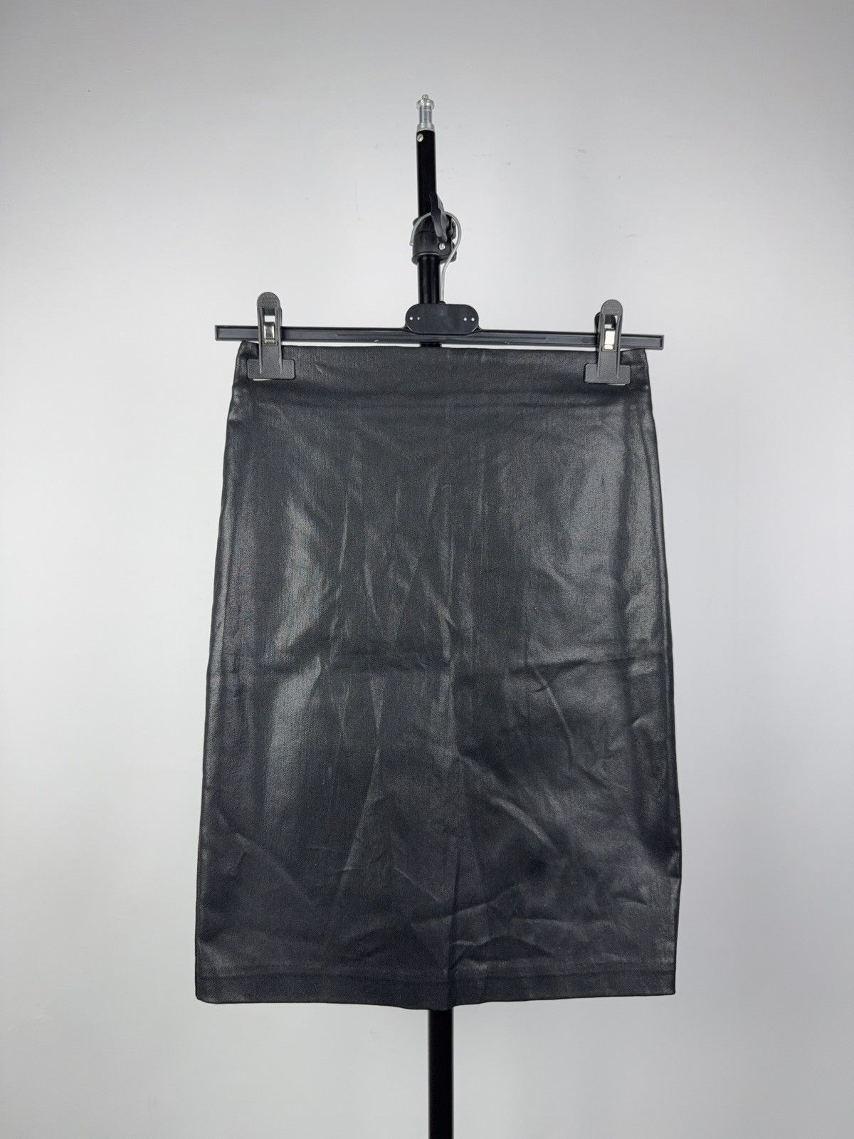 Allsaints Avant Garde AllSaints Black Coated Pencil Skirt UK 8 / US 4 Size 27" / US 4 / IT 40 - 1 Thumbnail