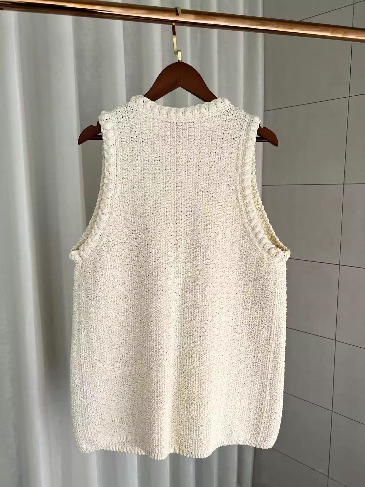 Chanel Chanel 22S White Crochet Sleeveless Vest New Size S / US 4 / IT 40 - 3 Thumbnail