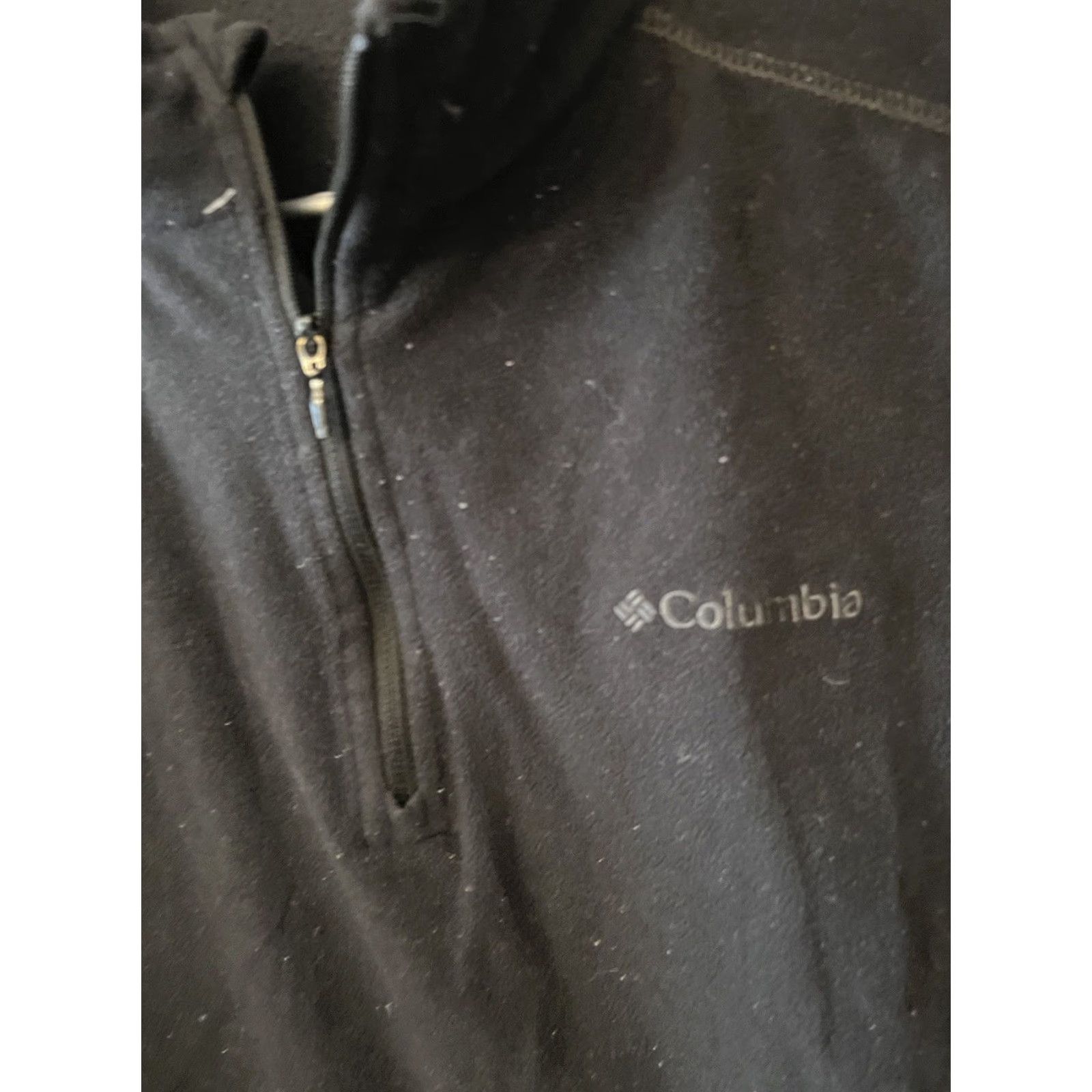 Logo 7 Columbia Sweater Pullover 1/4 Zip Fleece Men’s Large Black Logo Size US L / EU 52-54 / 3 - 2 Thumbnail