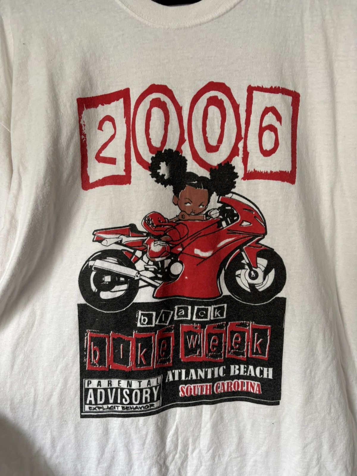 Vintage Vintage 2006 Black Bike Week Tee Size US XL / EU 56 / 4 - 2 Thumbnail