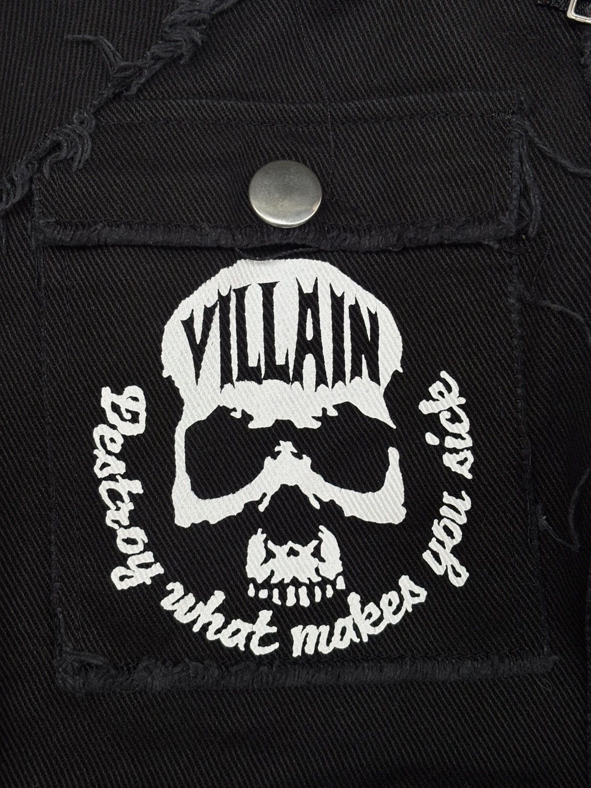 Japanese Brand Sexpot Revenge Patched Deconstructed Denim Jacket Size US S / EU 44-46 / 1 - 6 Thumbnail