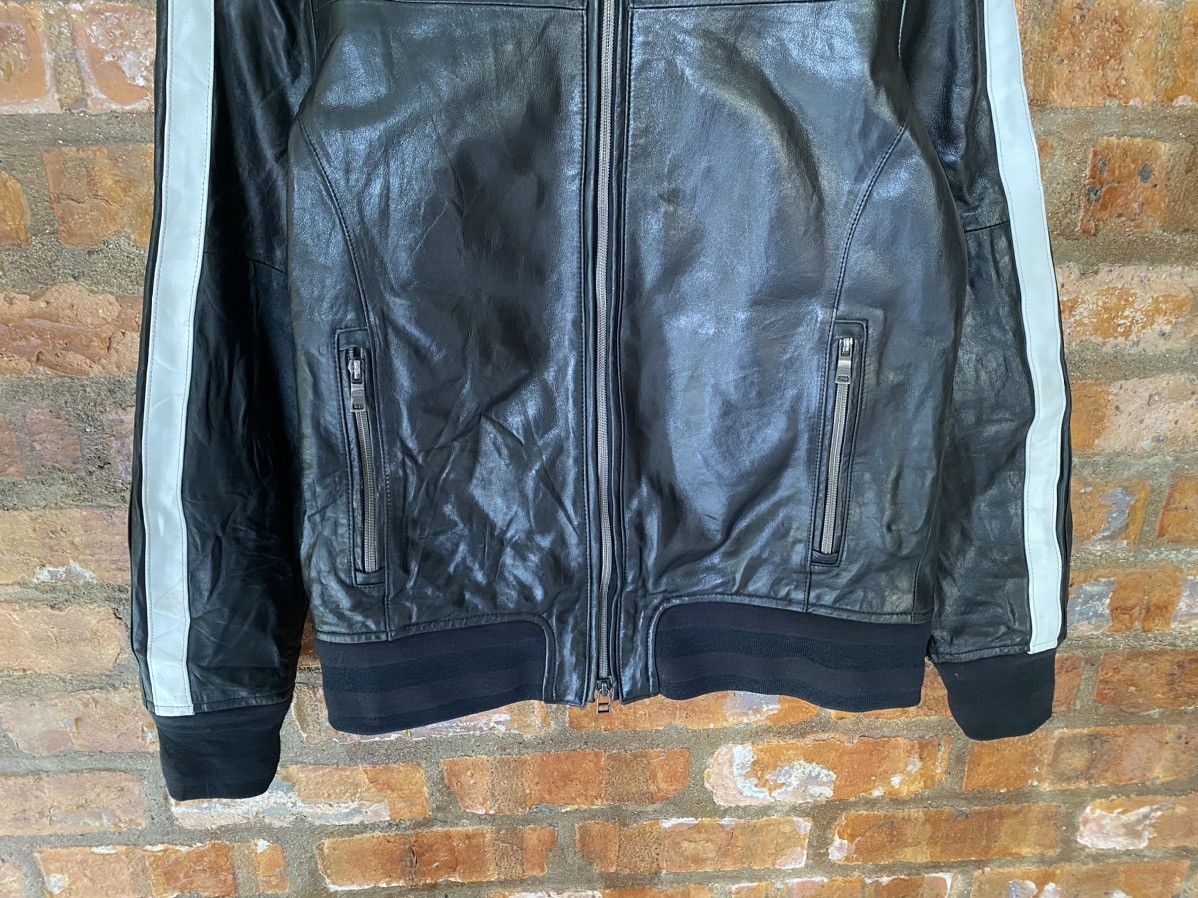 5351 POUR LES HOMMES lamb skin stripe Leather Jacket Size US M / EU 48-50 / 2 - 4 Thumbnail
