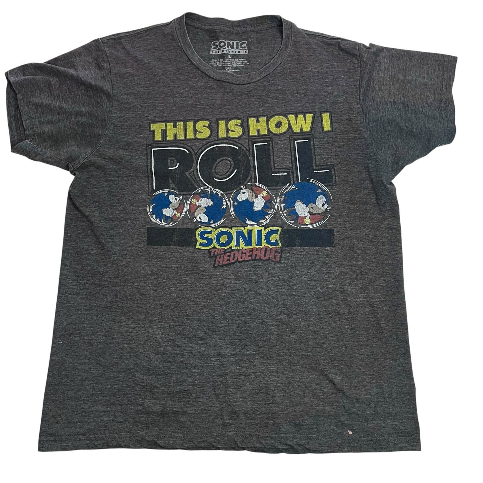 Other Sonic the Hedgehog This Is How I Roll Shirt Large Gray SEGA Size US L / EU 52-54 / 3 - 8 Thumbnail