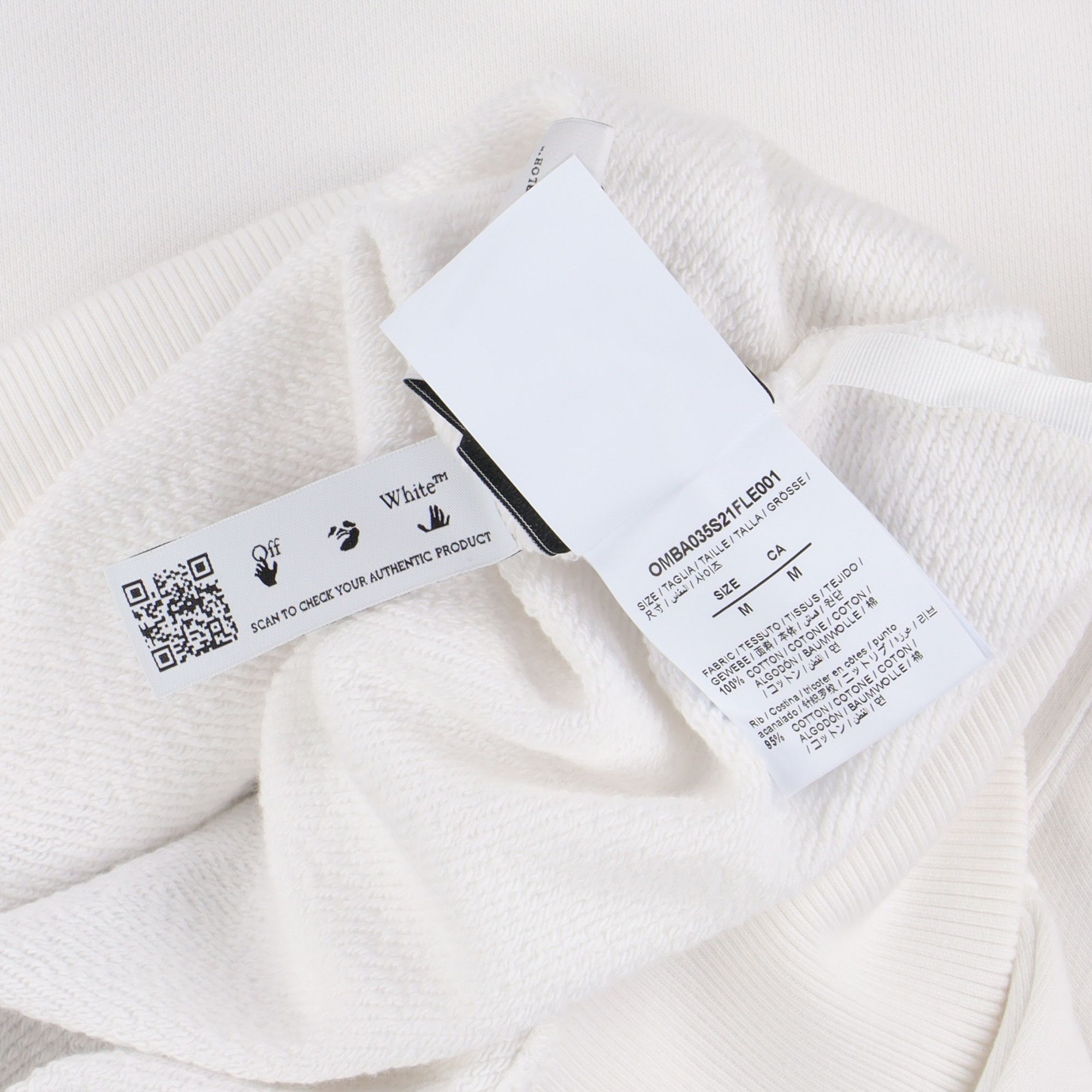 Off-White White Tech Marker Arrows Logo Oversized Sweatshirt Size US M / EU 48-50 / 2 - 6 Thumbnail