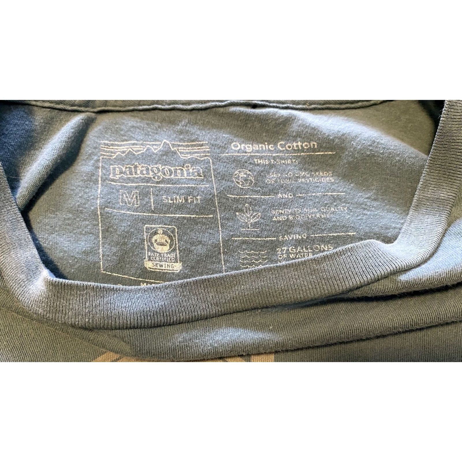 Patagonia Patagonia T-Shirt Womens M Blue Organic Cotton Crew Neck Short Sleeve Live Simply Size M / US 6-8 / IT 42-44 - 4 Thumbnail