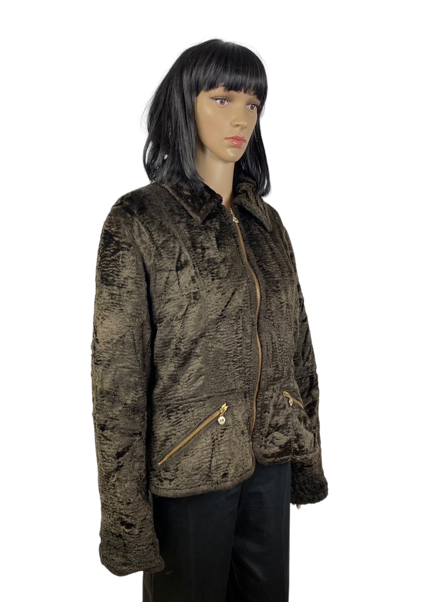 Sonia Rykiel × Vintage Sonia Rykiel Vintage Faux Fur Warm Jacket Size L / US 10 / IT 46 - 2 Thumbnail