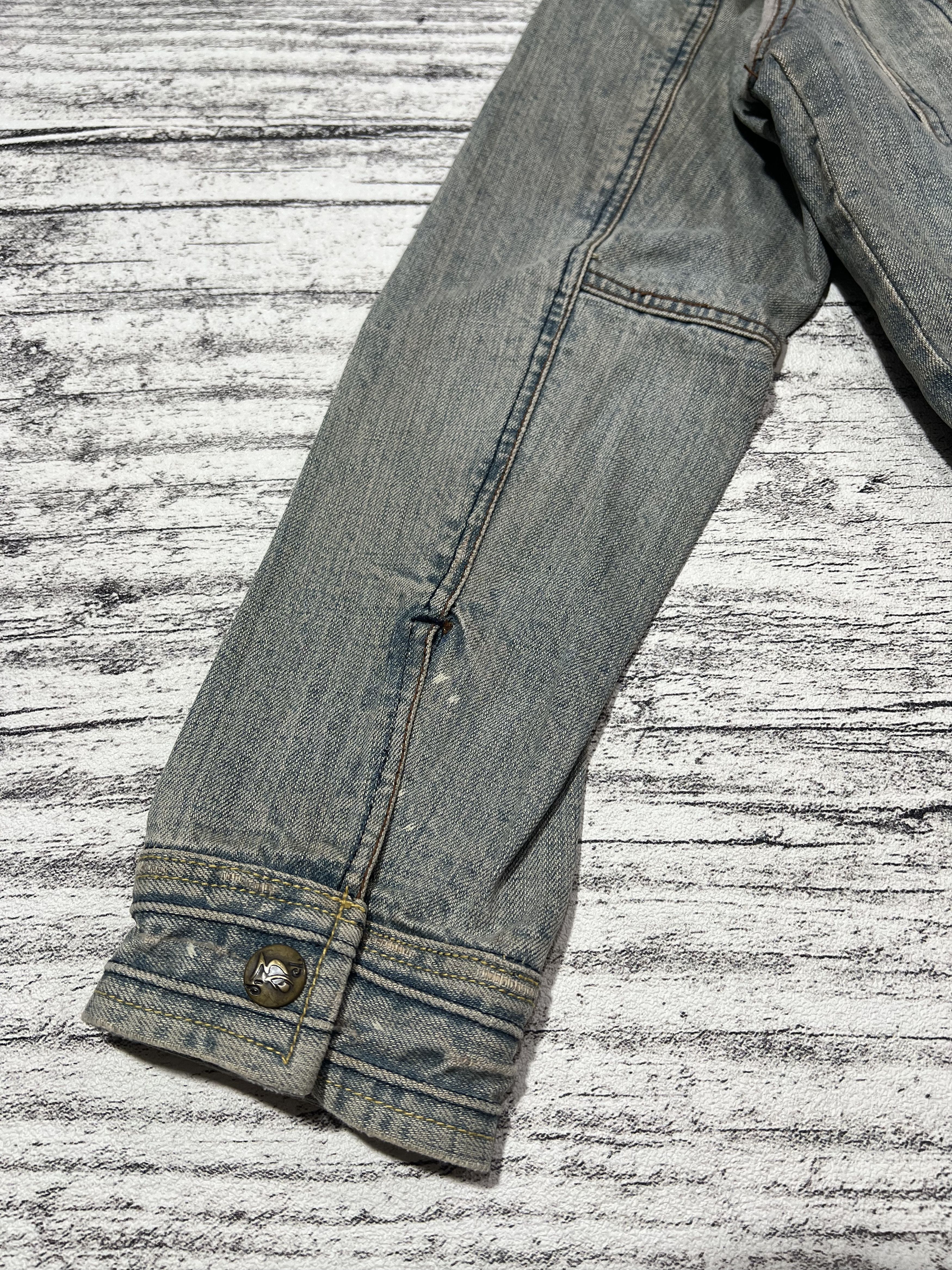Japanese Brand 2000s Archival Ripped Trucker Jeans y2k Lgb Ifsixwasnine Size US S / EU 44-46 / 1 - 7 Thumbnail
